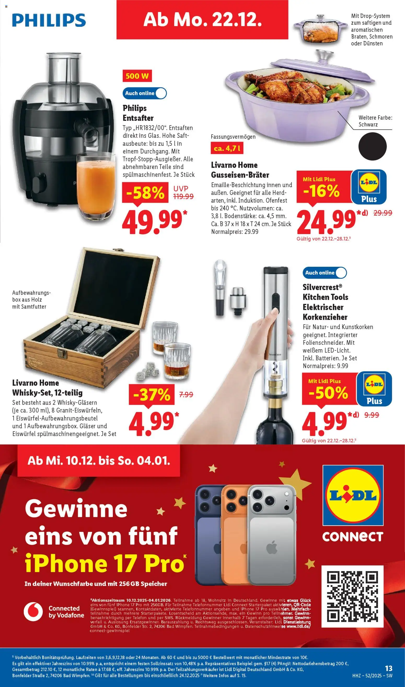 Lidl Prospekt Gundelsheim – gültig ab 22.12.2025 | Seite: 23 | Produkte: Herd, Box, Iphone, Telefon