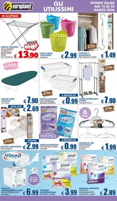 Anteprima del volantino Europlanet Casa volantino valido a partire dal 12.03.2026 | Pagina: 9 | Prodotti: Alluminio, Lavanda, Scatola, Grucce