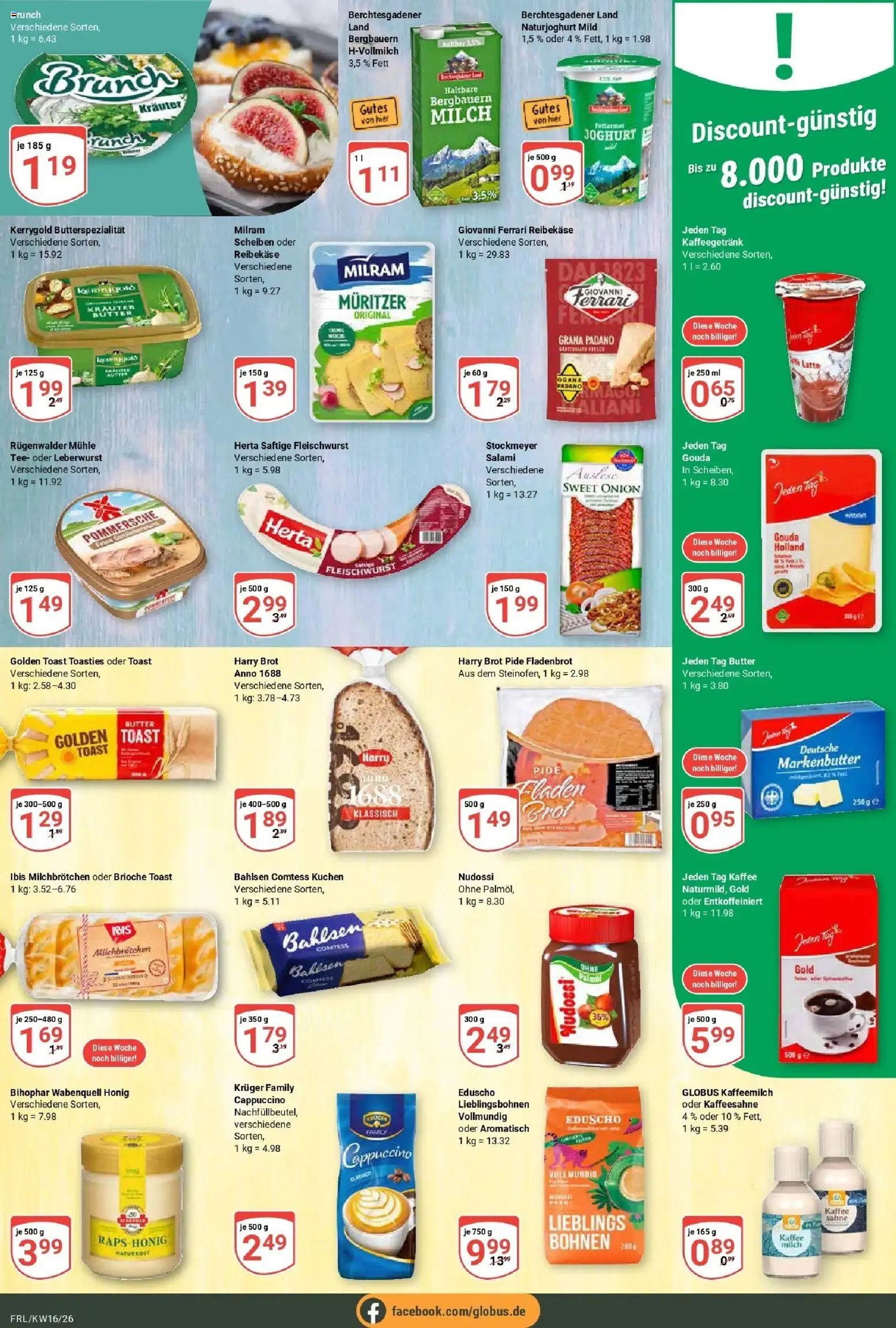 Globus Prospekt Freilassing	 – gültig ab 12.04.2026 | Seite: 10 | Produkte: Milch, Kaffee, Brot, Tee