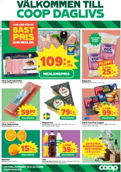 Coop Daglivs erbjudanden - Förhandsvisning av reklamblad från butik Coop Daglivs aktuell från 16.03.2026