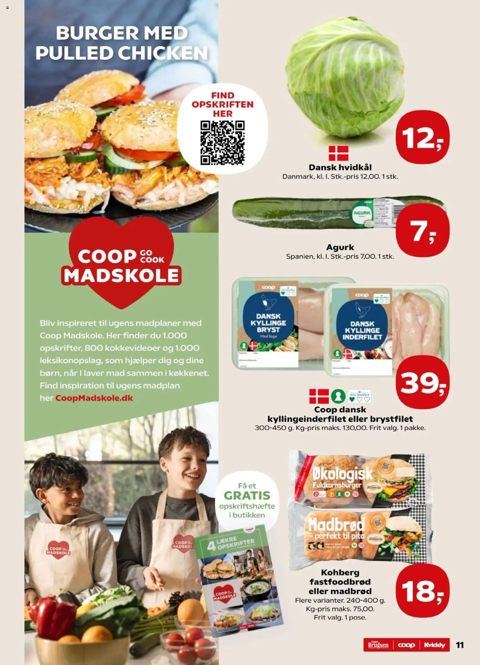 Kvickly tilbudsavis – gyldig fra 09.01.2026 | Side: 11 | Produkter: Hvidkål, Søm