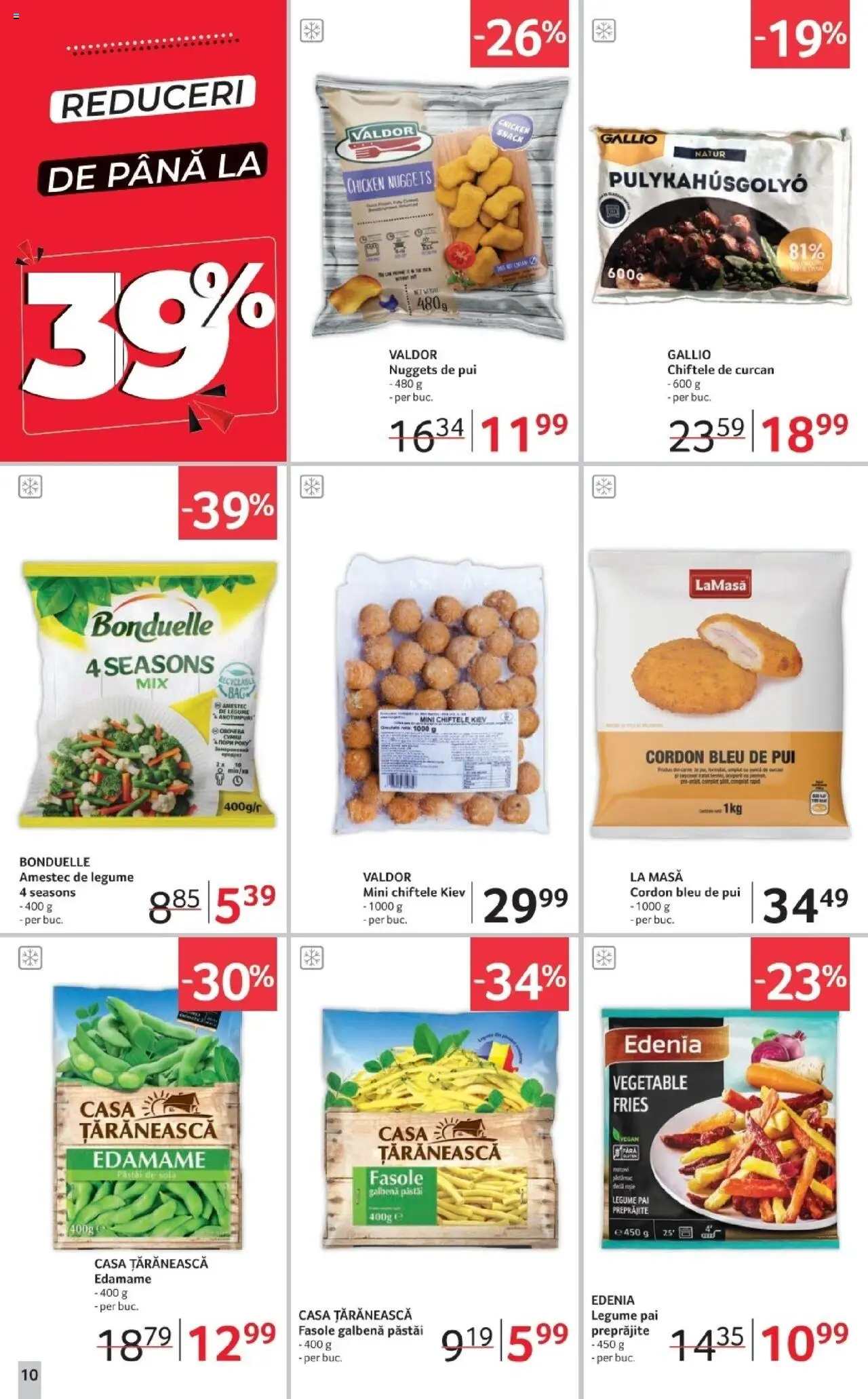 Noul catalog Selgros – valabil de la 17.10.2025 | Pagină: 10 | Produse: Masă, Cordon bleu, Chiftele, Legume