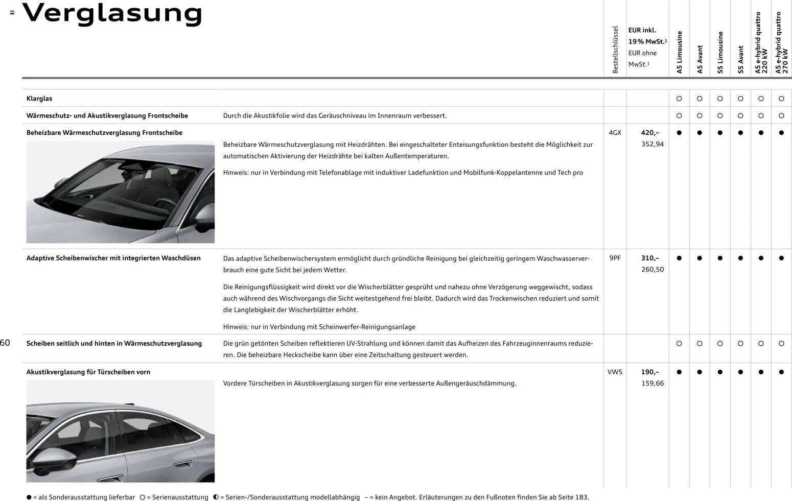Audi A5 – gültig ab 28.10.2025 | Seite: 60