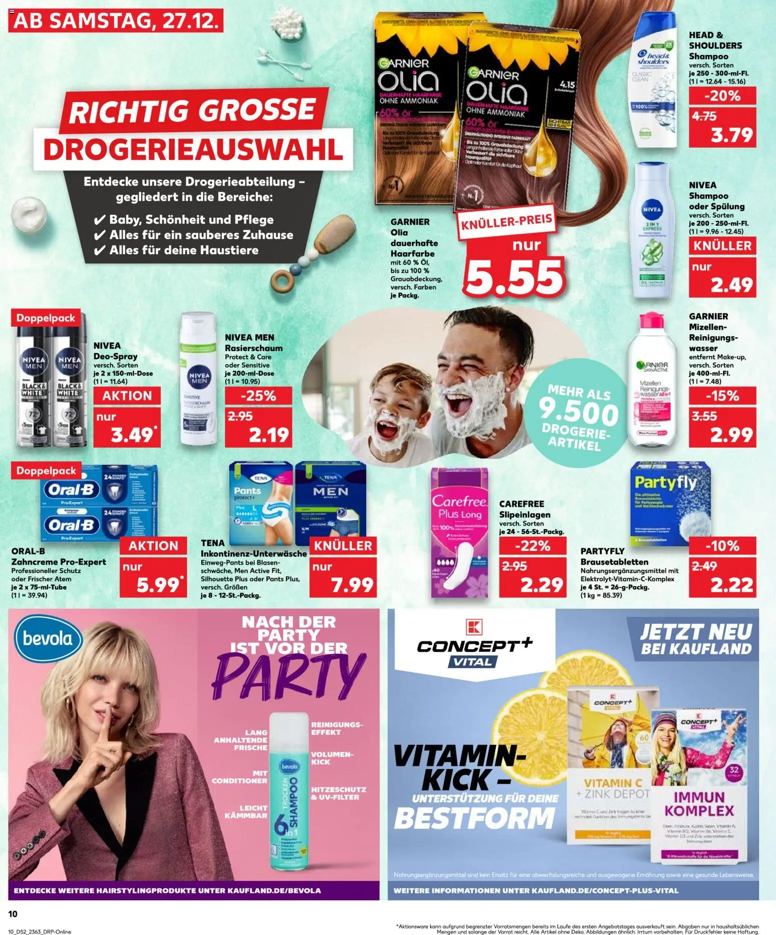 Kaufland prospekt Bremen	 – gültig ab 27.12.2025 | Seite: 10 | Produkte: Shampoo, Spülung, Rasierschaum, Deodorant