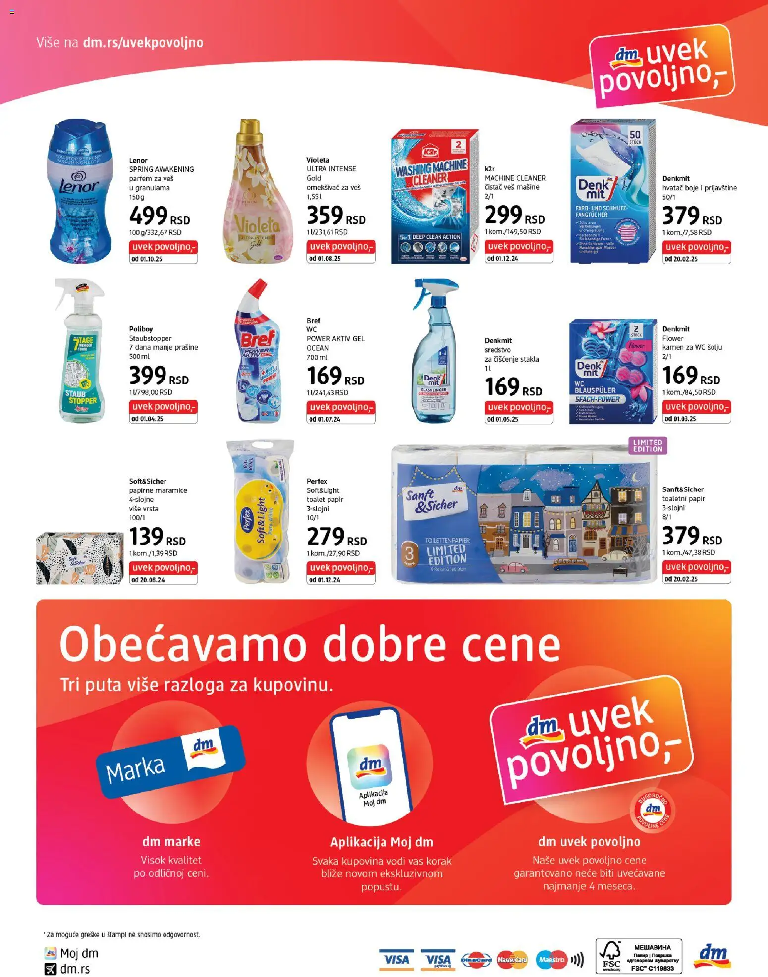 DM Drogerie katalog - važi od 16.01.2026 | Strana: 8 | Proizvode: Lenor, Toalet papir, Wc, Omekšivač za veš