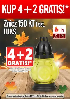 Pogląd oferty "Prim Market Promocja - Znicz 150 KT Luks" - ważna od 17.10.2025