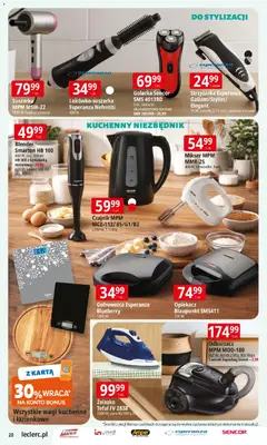 Pogląd oferty "E.Leclerc Gazetka" - ważna od 29.12.2025 | Strona: 20 | Produkty: Odkurzacz, Opiekacz, Gofrownica, Blender
