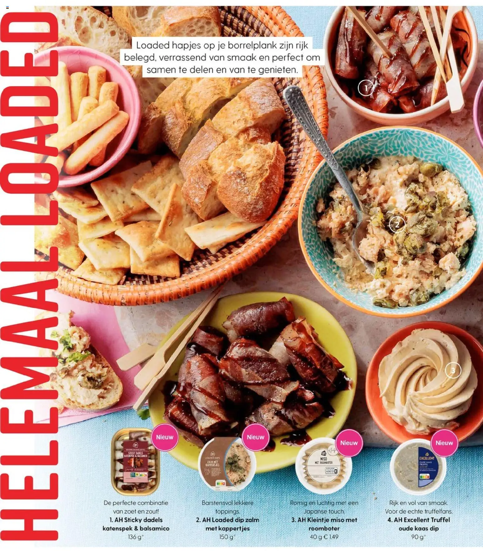 {H1} | Pagina: 124 | Producten: Kaas, Zalm, Bacon, Dip