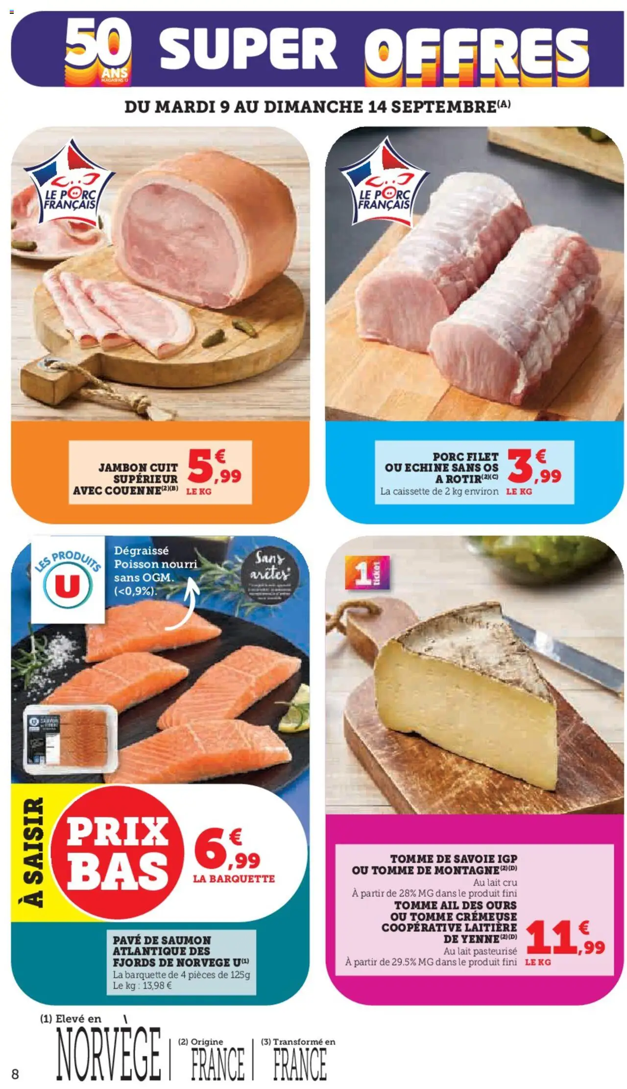  | Page: 8 | Produits: Ail, Jambon, Poisson, Saumon