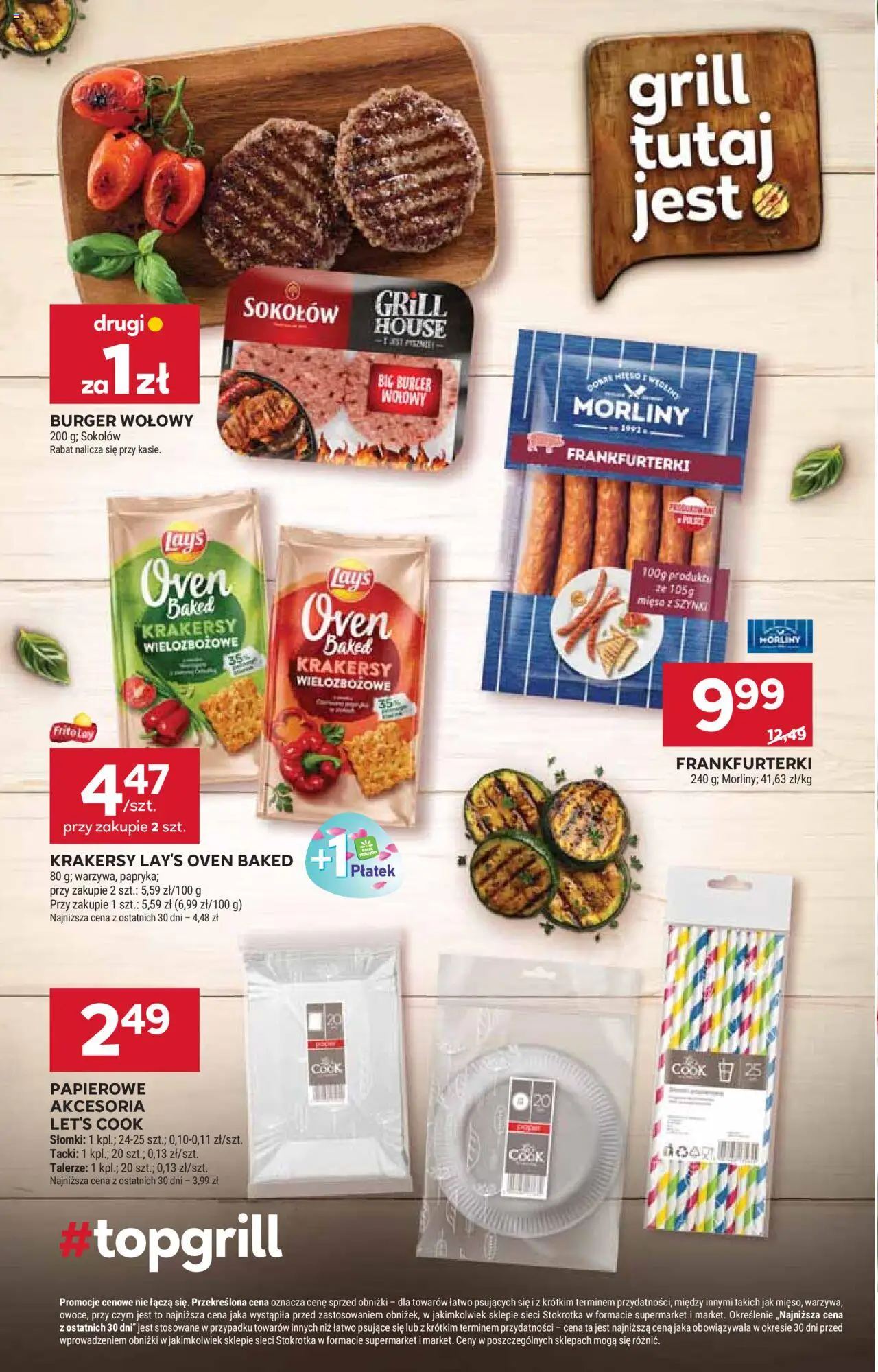 Stokrotka Gazetka od 07.08.2025 | Strona: 10 | Produkty: Grill, Frankfurterki, Talerze, Papryka