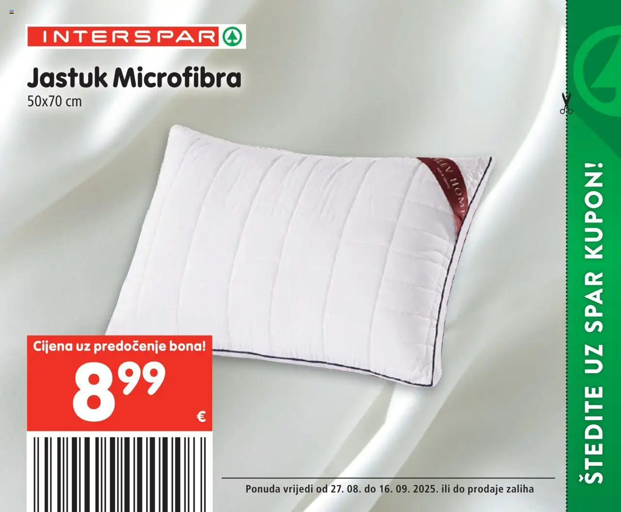Interspar katalog | vrijedi od 27.08.2025 | Stranica: 38 | Proizvodi: Jastuk