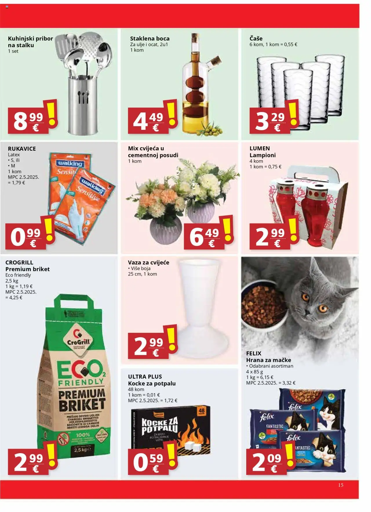 Djelo katalog | vrijedi od 08.10.2025 | Stranica: 15 | Proizvodi: Vaza, Ulje, Čaše, Hrana za mačke