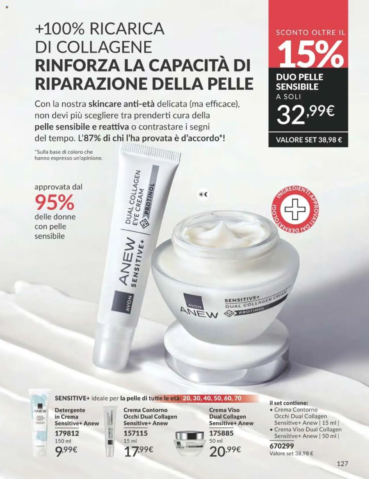 Volantino Avon del 01.10.2025 | Pagina: 127 | Prodotti: Crema, Detergente, Crema viso