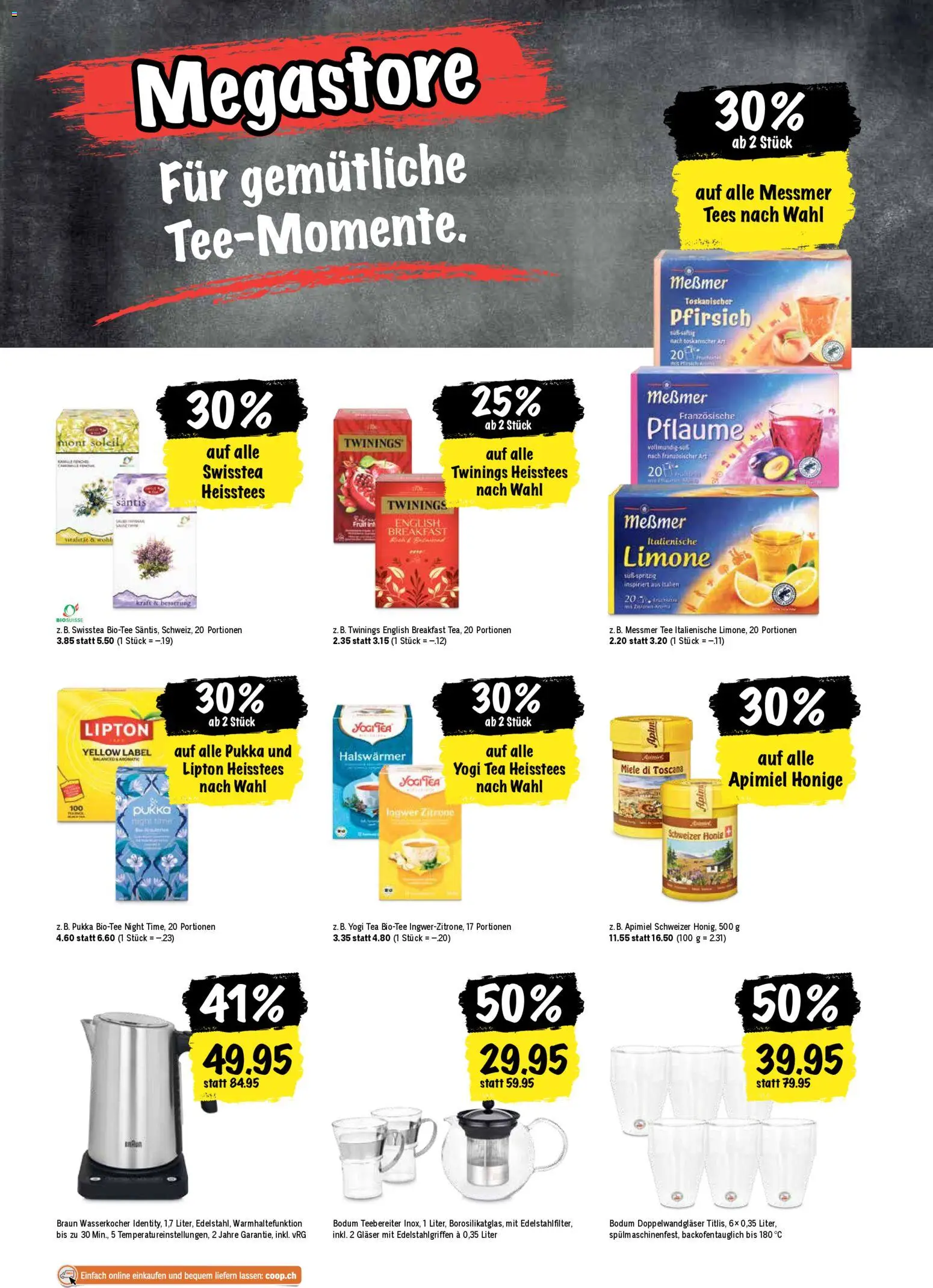 Coop Aktionen – gültig ab 12.02.2026 | Seite: 23 | Produkte: Tee, Pfirsich, Zitrone, Miele