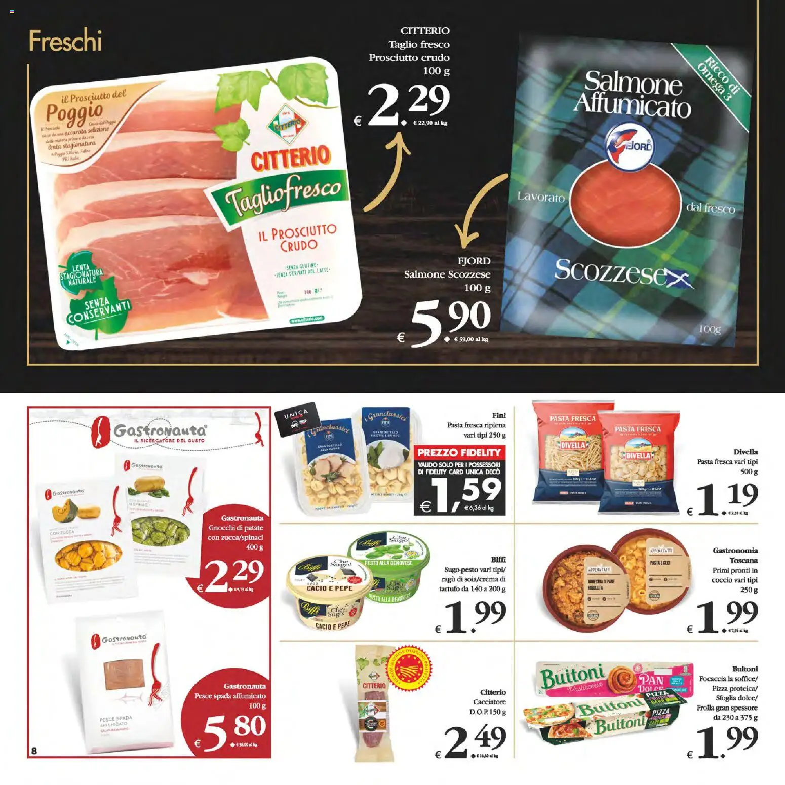 Volantino Decò del 24.10.2025 | Pagina: 8 | Prodotti: Salmone, Spinaci, Ragú, Sugo