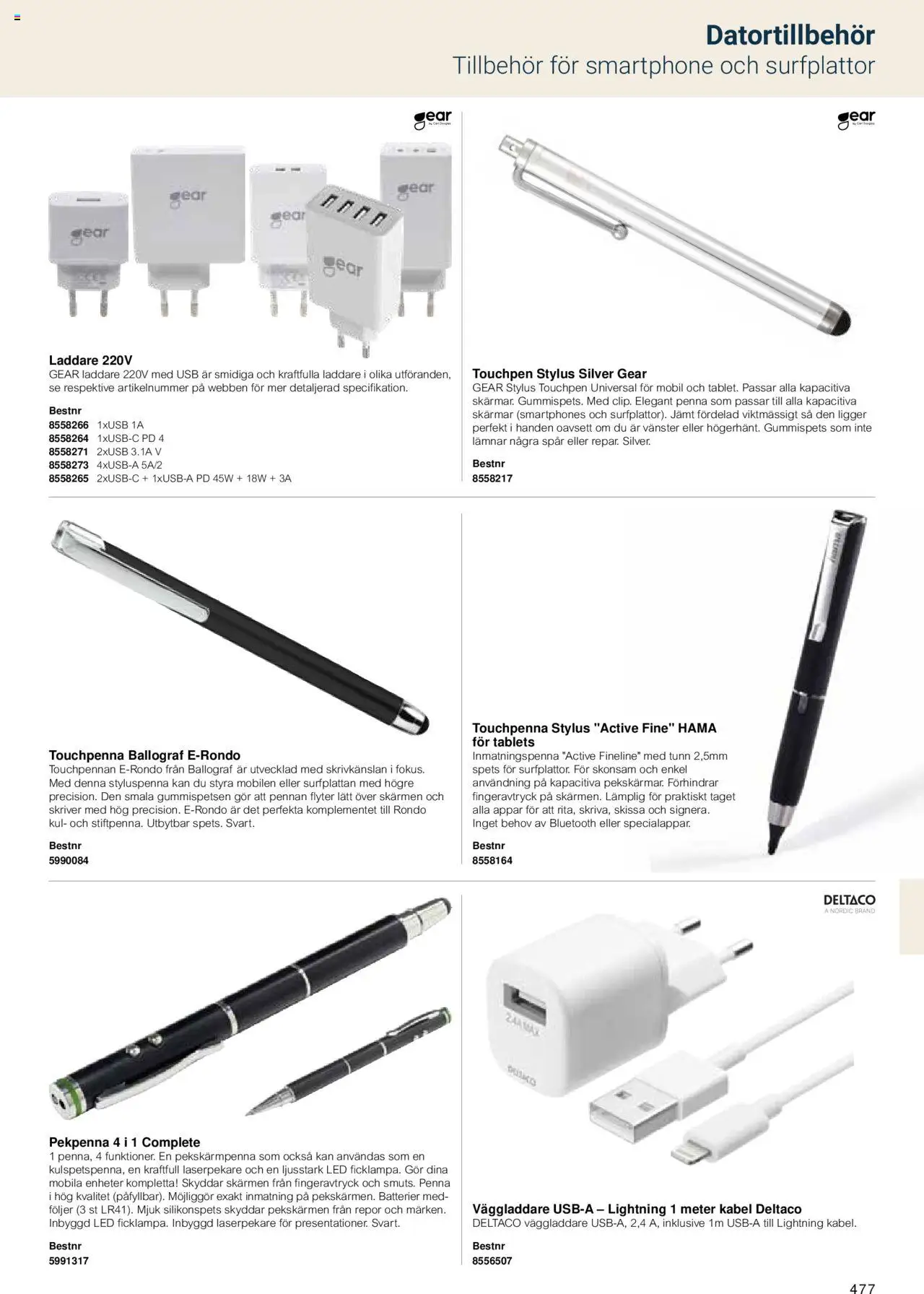 Office Depot reklamblad aktuell från 15.02.2024 | Sida: 479 | Produkter: Smartphone, Väggladdare, Laddare, USB