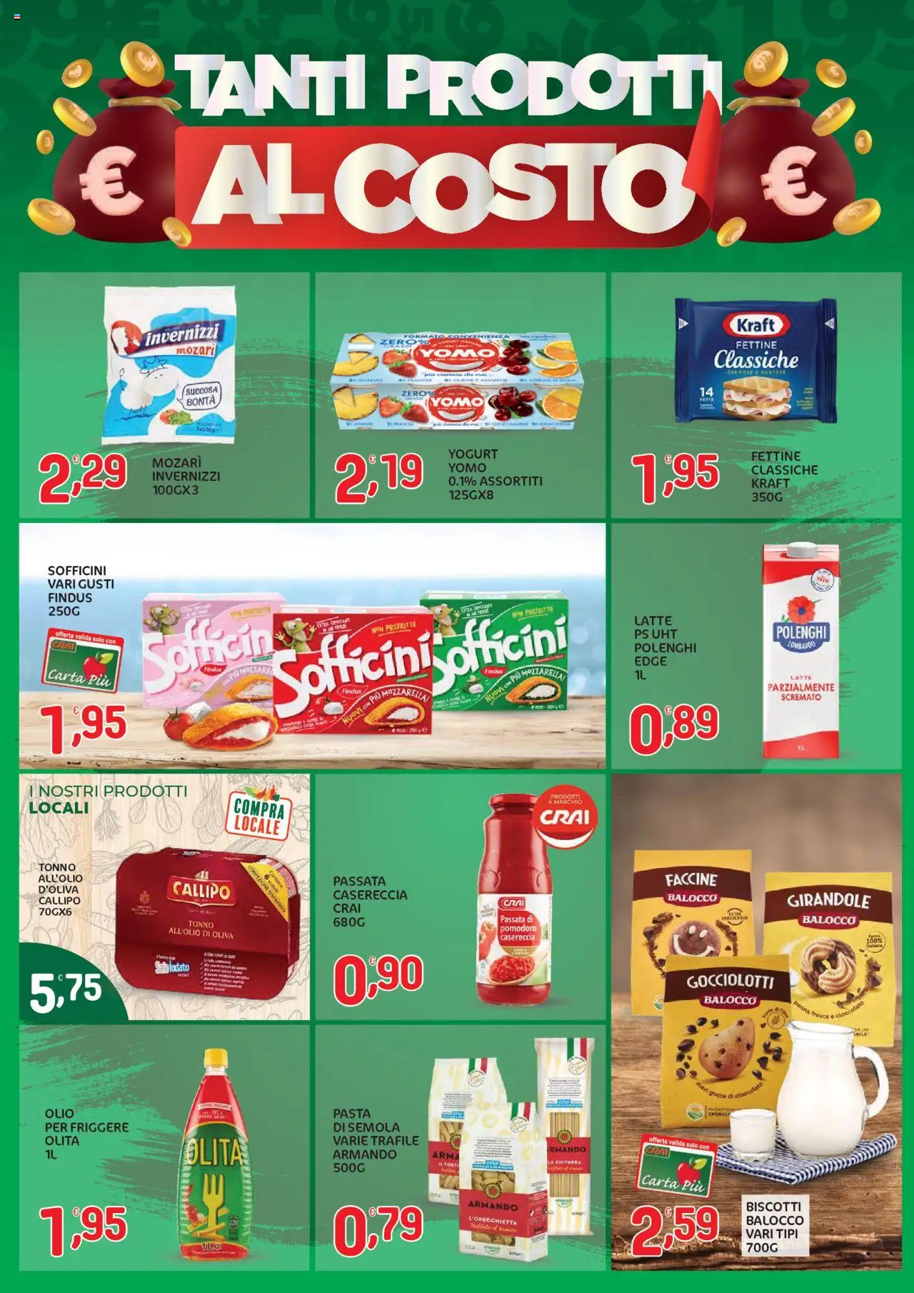 Volantino CRAI del 16.10.2025 | Pagina: 2 | Prodotti: Panna, Latte, Pasta, Ananas