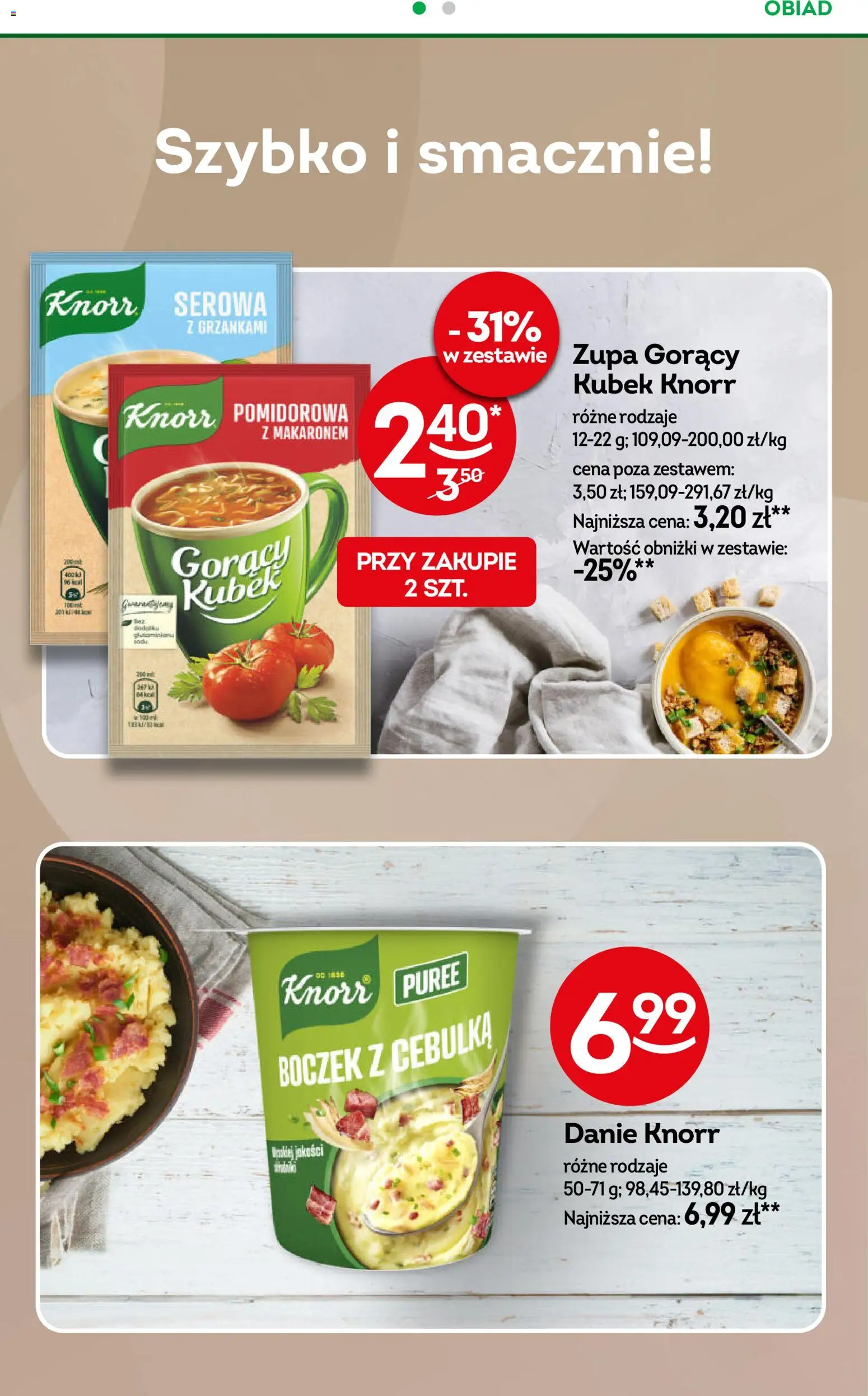 Żabka Gazetka od 25.02.2026 | Strona: 48 | Produkty: Gorący kubek, Boczek, Zupa