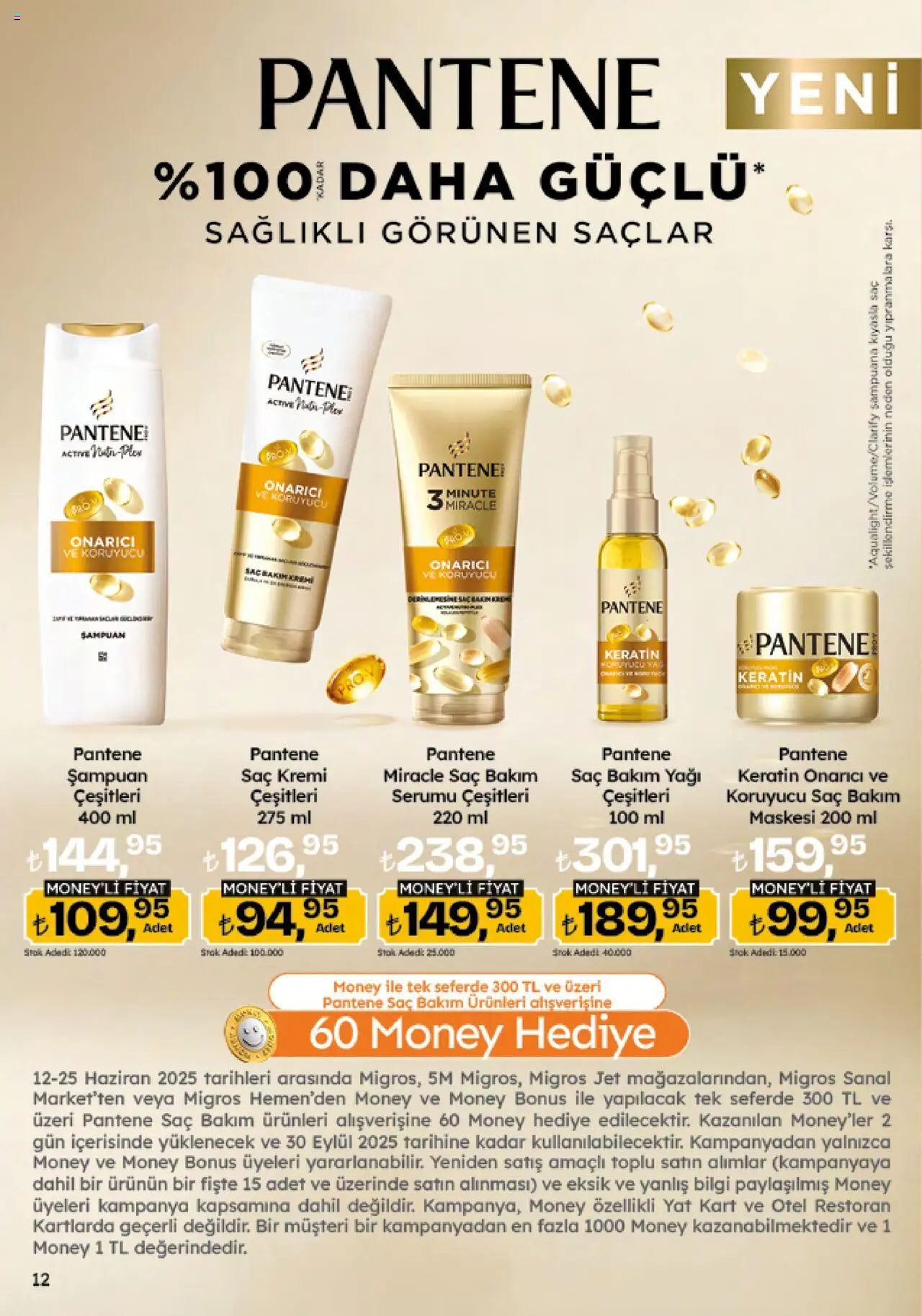Migros Katalog - 5M Migroskop Dijital - 12.06.2025 tarihinden itibaren geçerlidir | Sayfa: 12 | Ürünler: Şampuan, Saç Kremi, Yağ