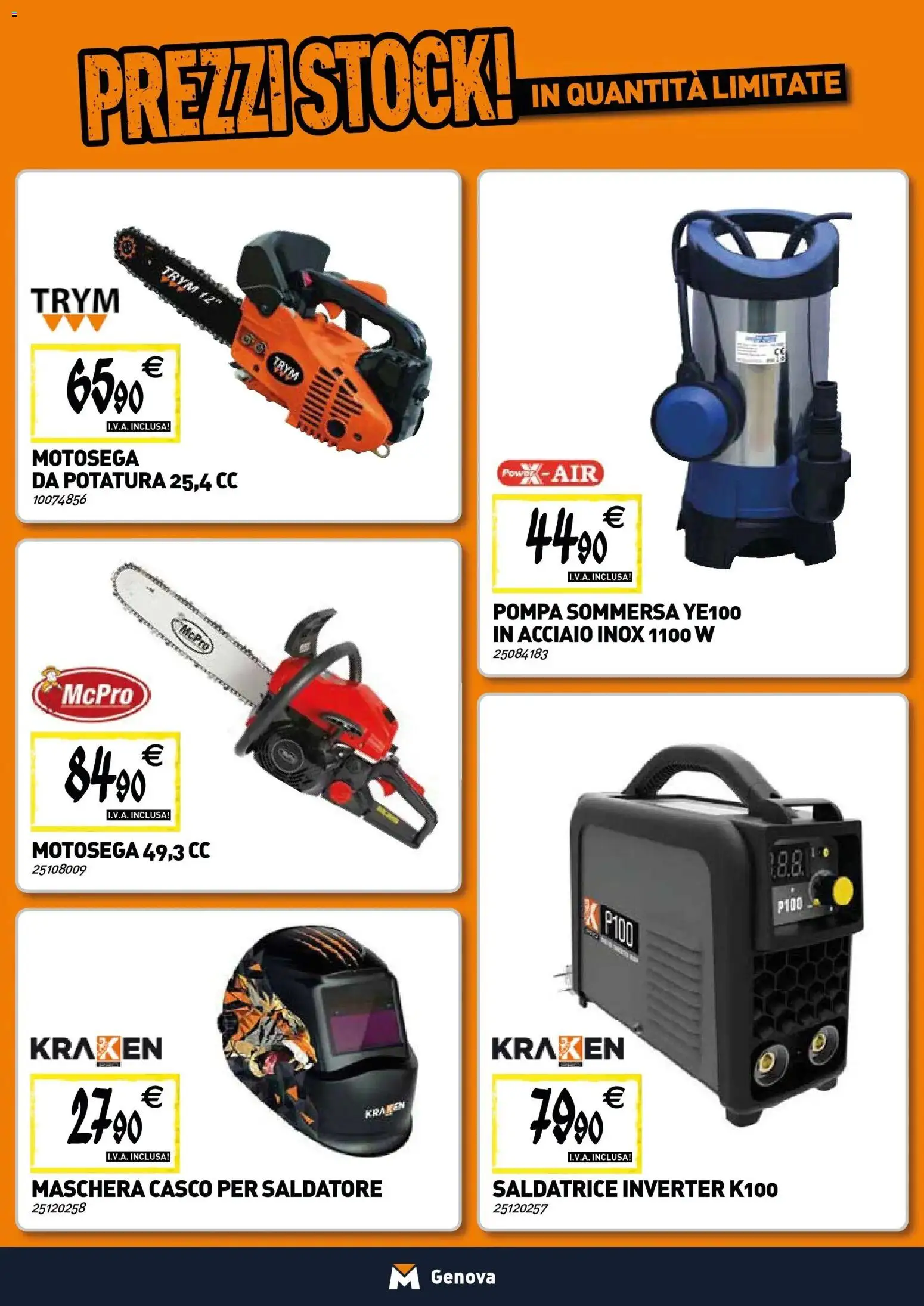 Volantino TECNOMAT del 22.01.2026 | Pagina: 18 | Prodotti: Maschera, Motosega, Saldatrice