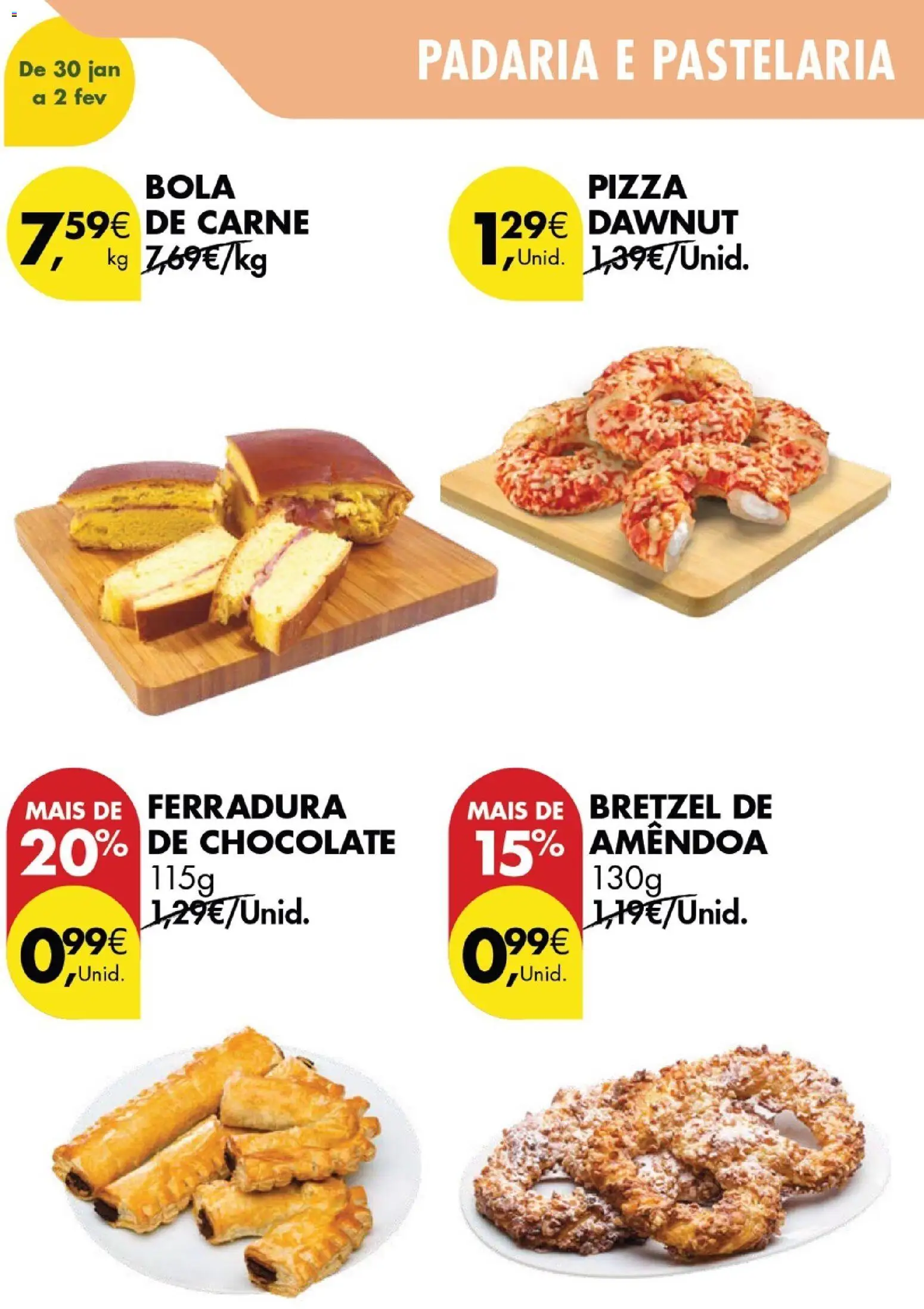 Pingo Doce Poupe este Fim de Semana │ válido de 30.01.2026 | Página: 9 | Produtos: Padaria, Chocolate, Pizza, Carne