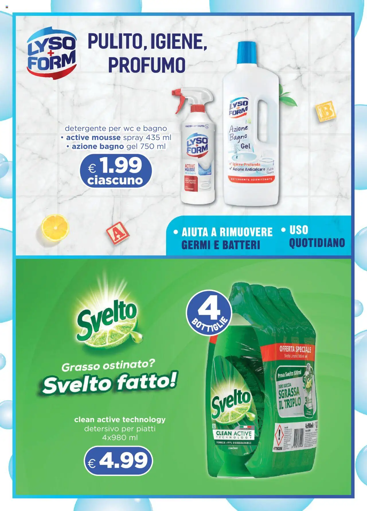 Volantino Acqua e Sapone del 10.08.2025 | Pagina: 5 | Prodotti: Detergente, Detersivo per piatti, WC, Profumo