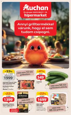 Auchan Grill ajánlataink - amely érvényes a következő dátumtól: 07.08.2025