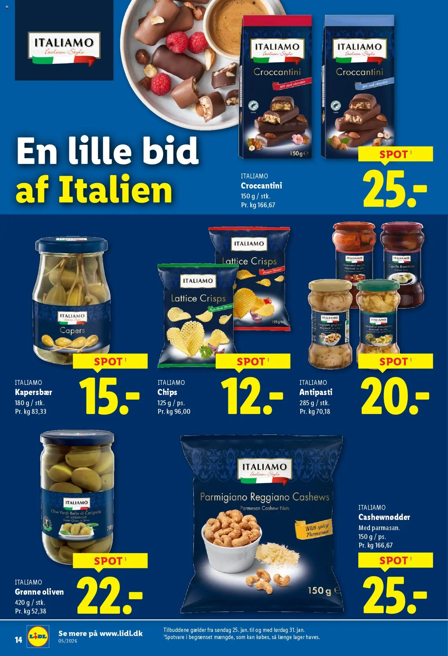 Lidl tilbudsavis – gyldig fra 29.01.2026 | Side: 30 | Produkter: Cashewnødder, Oliven, Søm, Parmesan