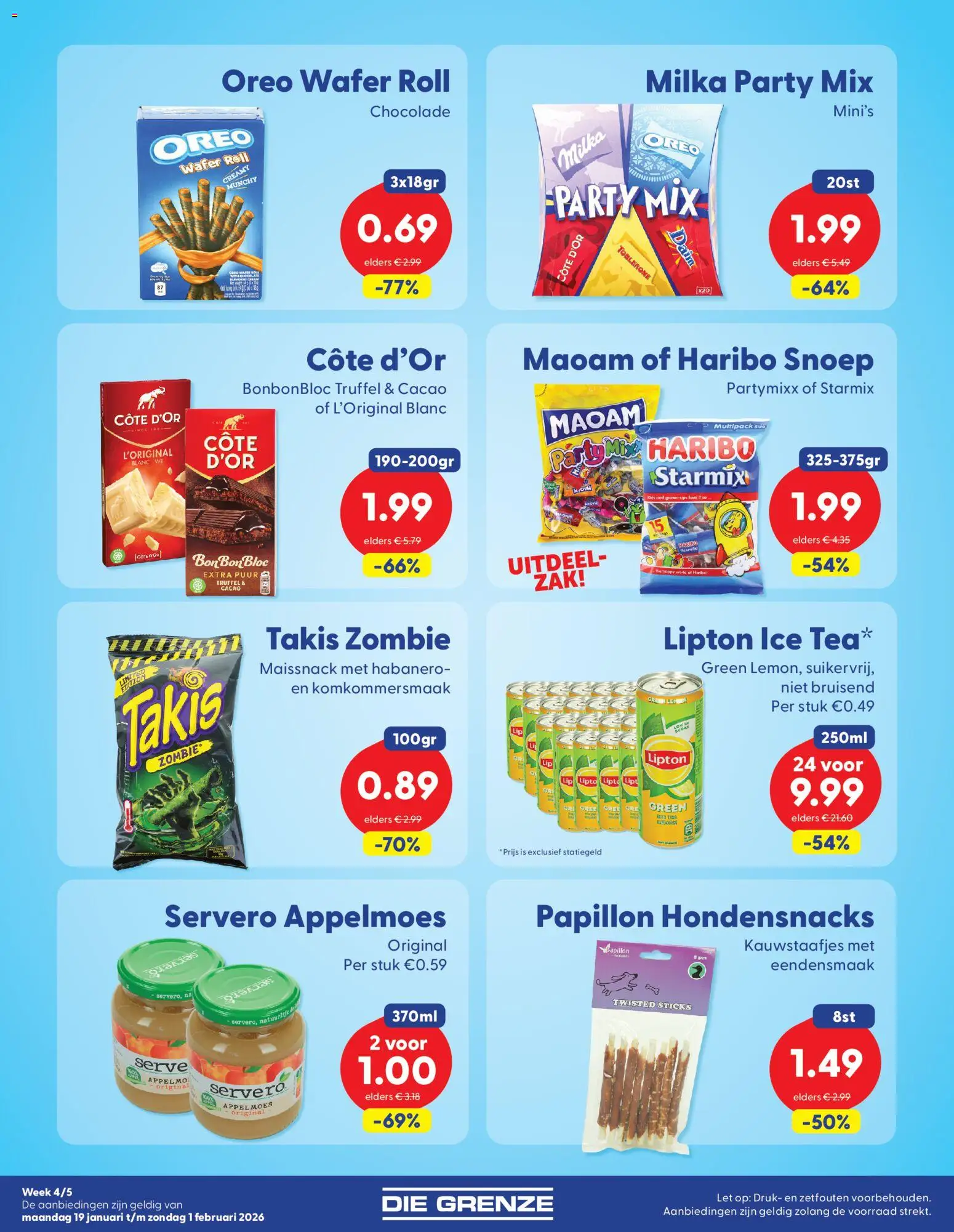 {H1} | Pagina: 4 | Producten: Chocolade, Fagyasztott gyümölcs, Zak, Oreo