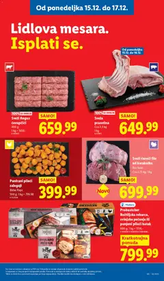 Sveži ćureći file od karabatka, Bez kože, Cca 1,25 kg; 1 kg - pregled Lidl kataloga - važi od 11.12.2025 | Strana: 91