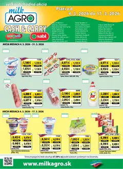 Milk Agro leták platný od 04.03.2026