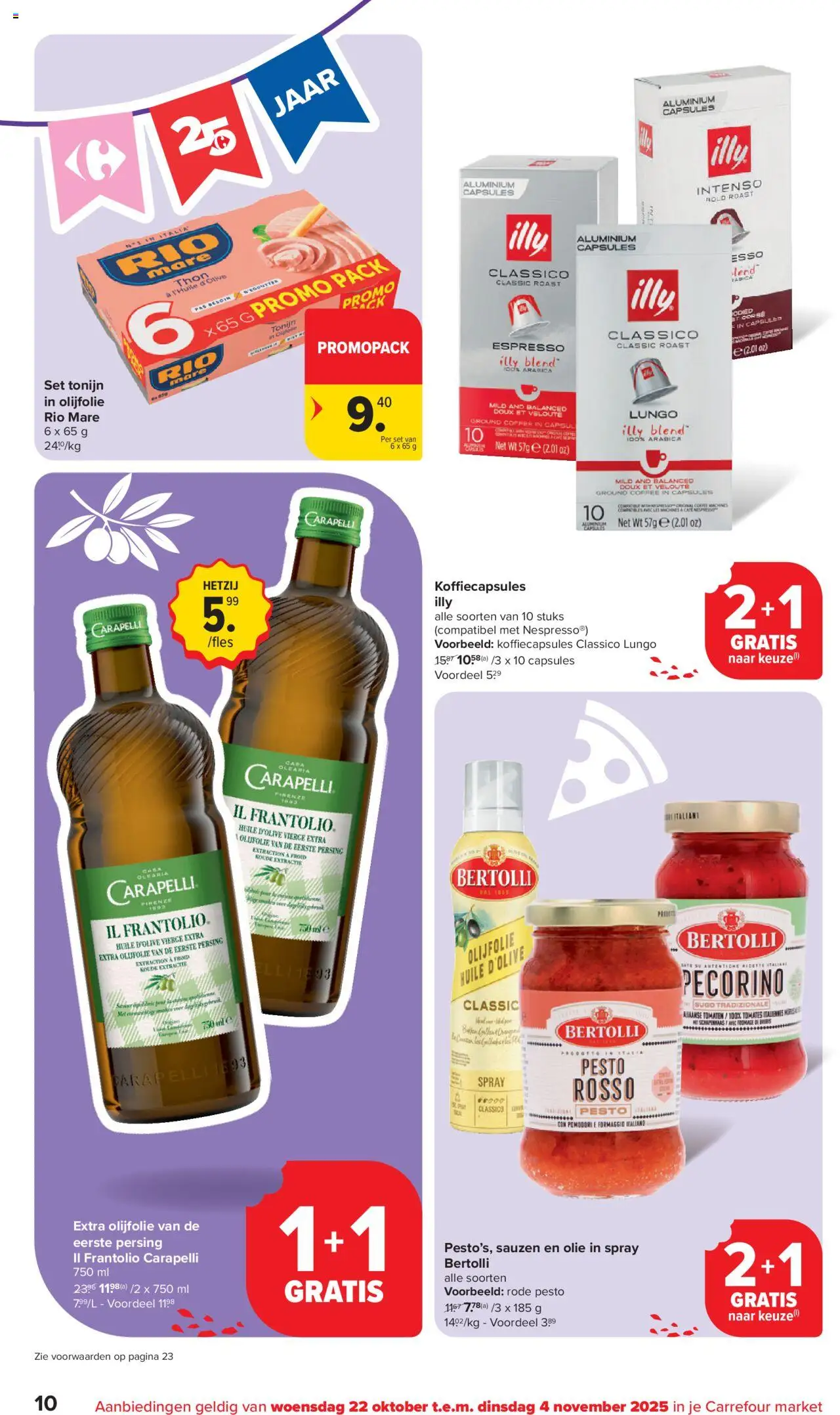 {H1} | Pagina: 10 | Producten: Tomaten, Tonijn, Koffiecapsules, Olie