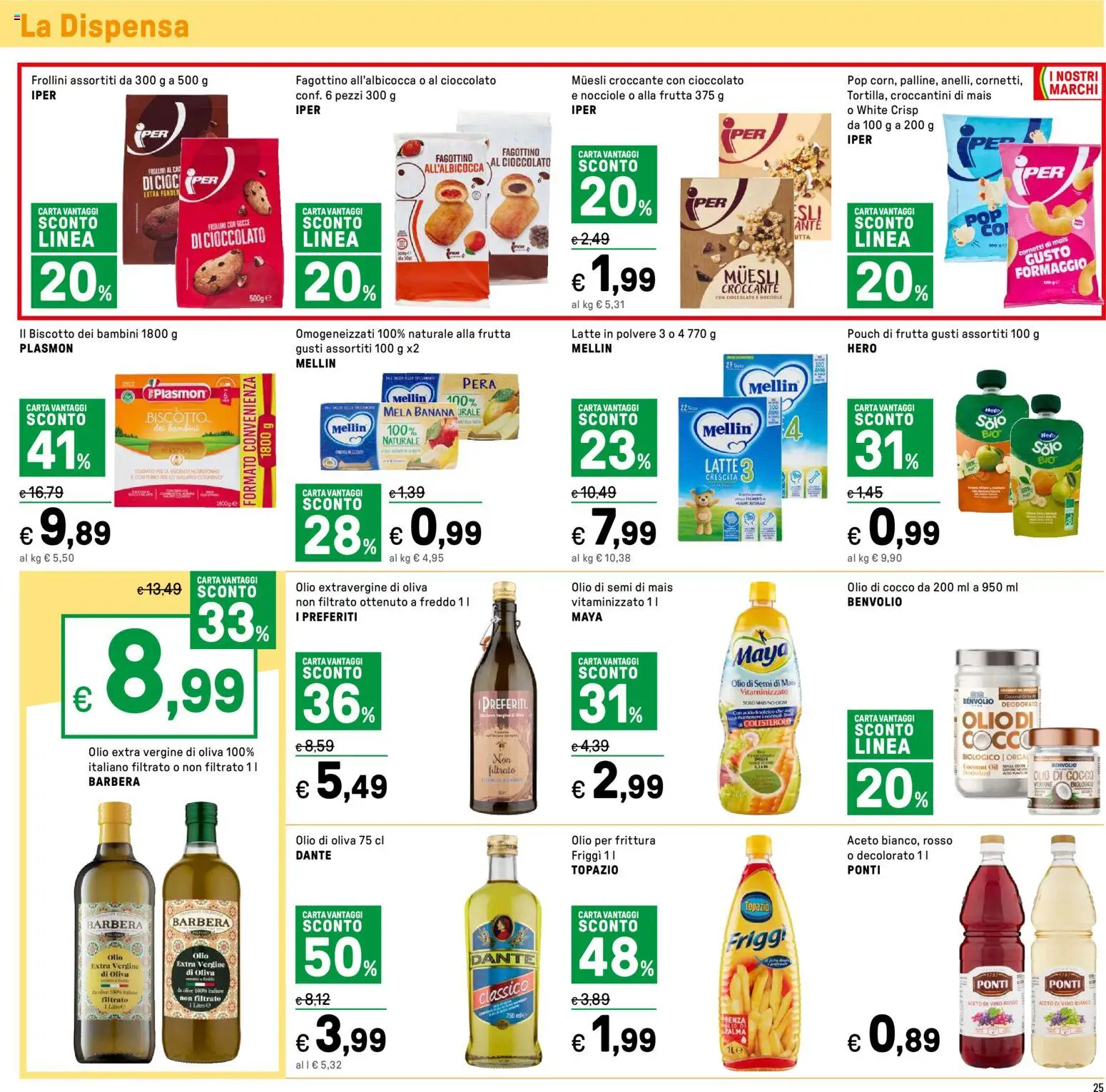 Volantino Iper del 07.01.2026 | Pagina: 25 | Prodotti: Tè, Frutta, Frollini, Vino rosso