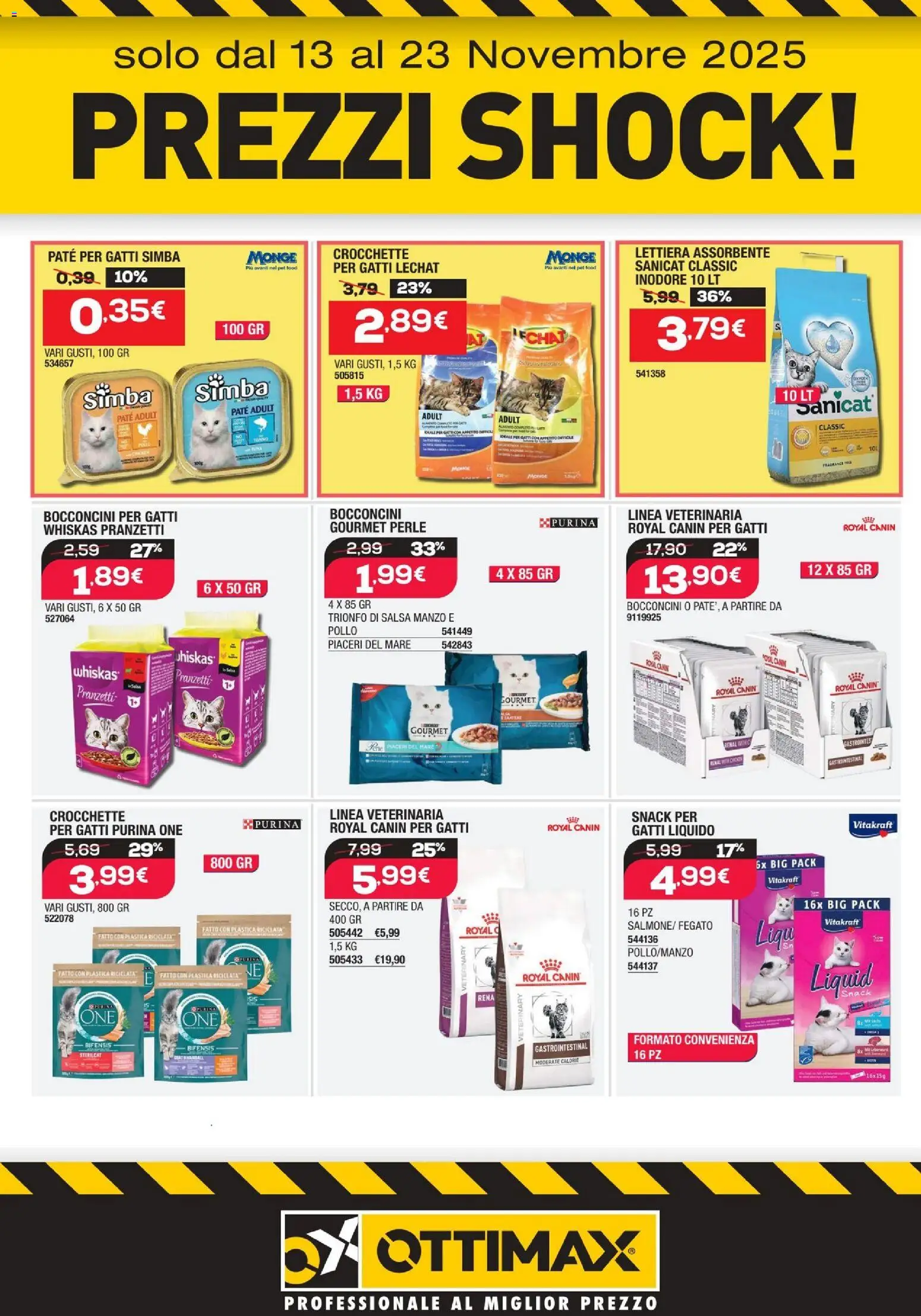 Volantino Ottimax del 13.11.2025 | Pagina: 10 | Prodotti: Paté, Pollo, Manzo, Salsa