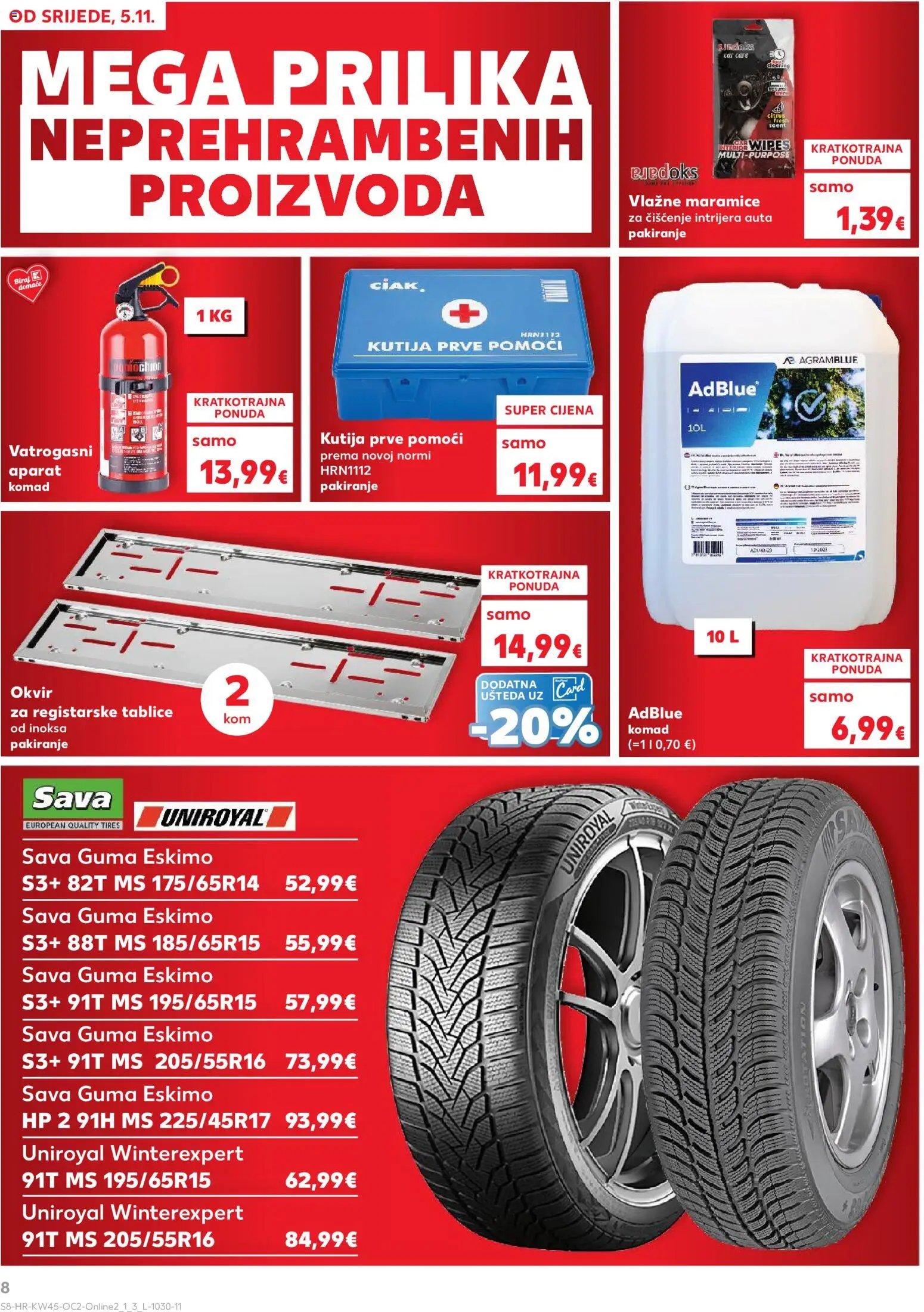 Kaufland katalog | vrijedi od 05.11.2025 | Stranica: 8 | Proizvodi: Kutija, Vlažne maramice