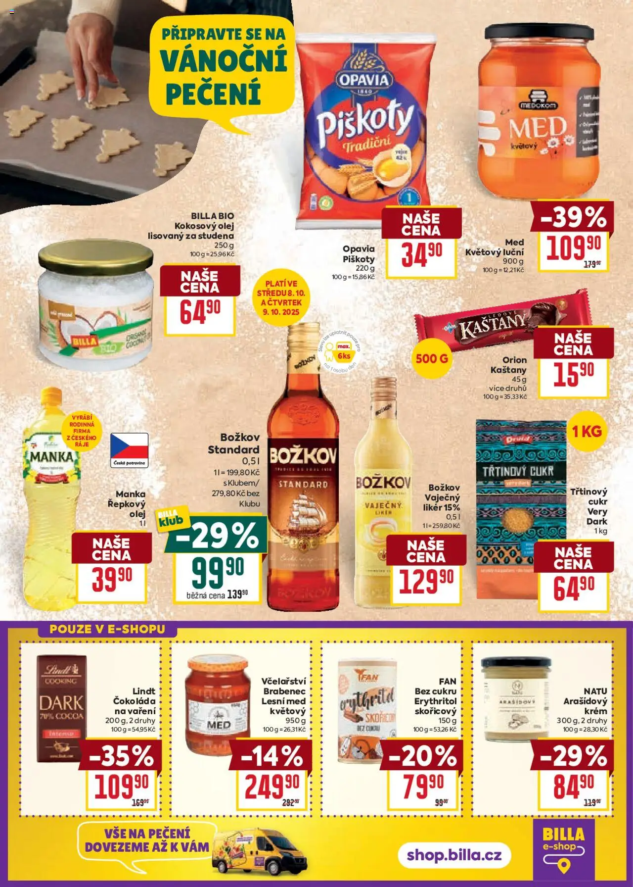 Billa Velký leták od 08.10.2025 | Strana: 22 | Produkty: Lindt, Čokoláda, Lindt čokoláda, Božkov