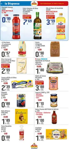 Anteprima del volantino Volantino DOK	 valido a partire dal 30.12.2025 | Pagina: 11 | Prodotti: Pane, Pasta, Bottiglia, Fettuccine