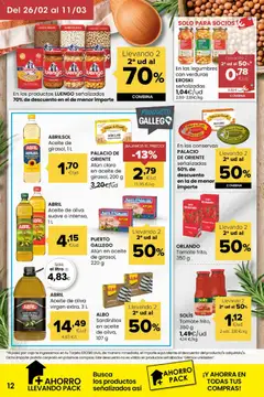 Vista previa Eroski folleto válido desde el 26.02.2026 | Página: 12 | Productos: Sardinillas, Aceite de oliva, Aceite de oliva virgen extra, Caja