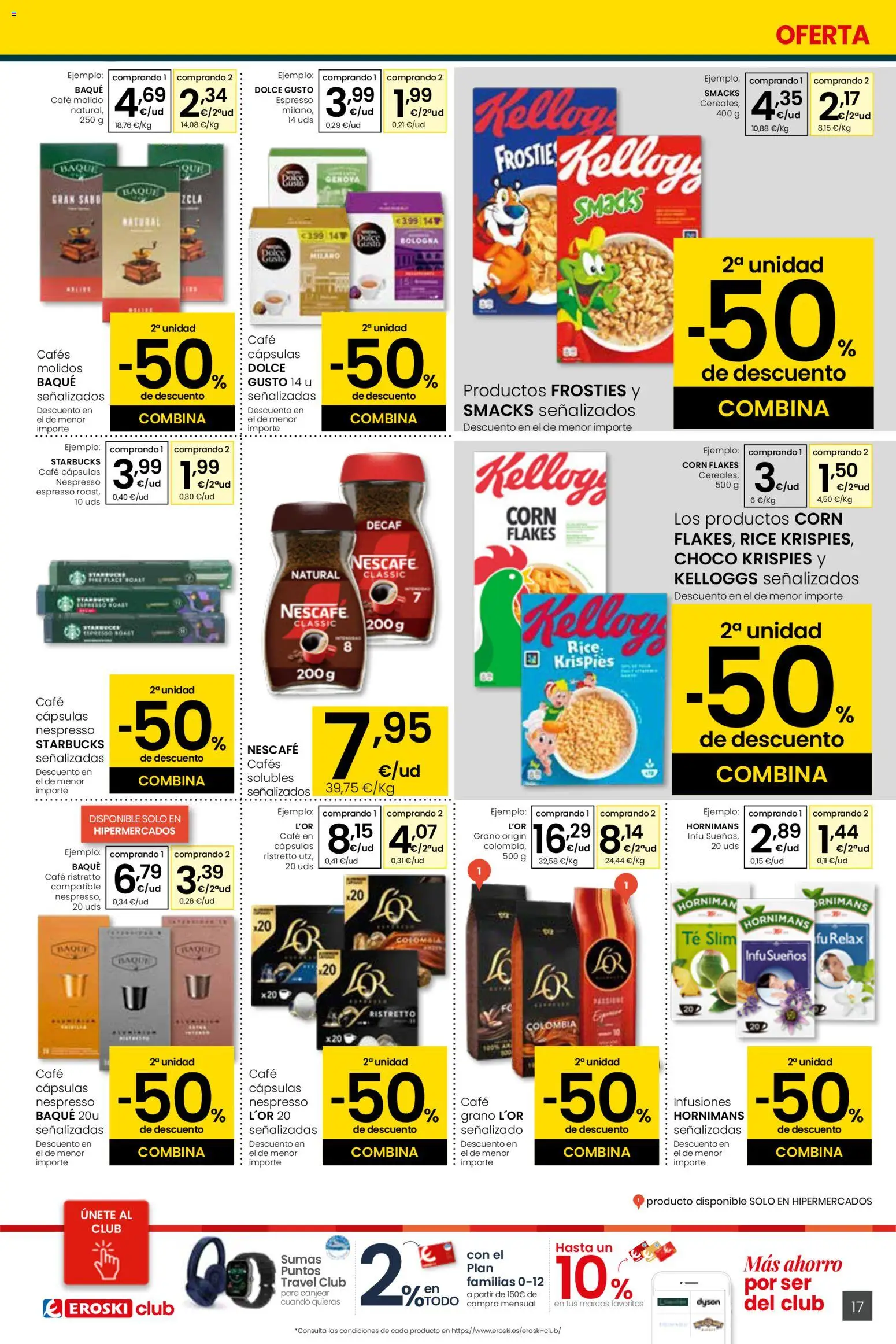 Eroski - Siempre a buen precio │ válido desde el 29.01.2026 | Página: 17 | Productos: Café, Café molido, Té