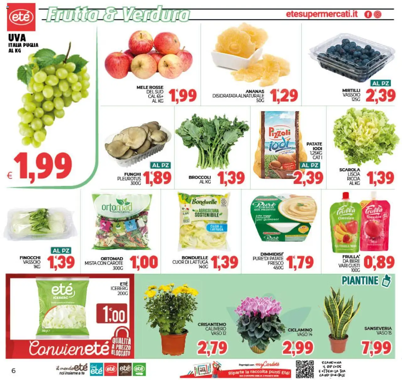 Volantino Eté del 10.10.2025 | Pagina: 6 | Prodotti: Patate, Funghi, Finocchi, Lattuga