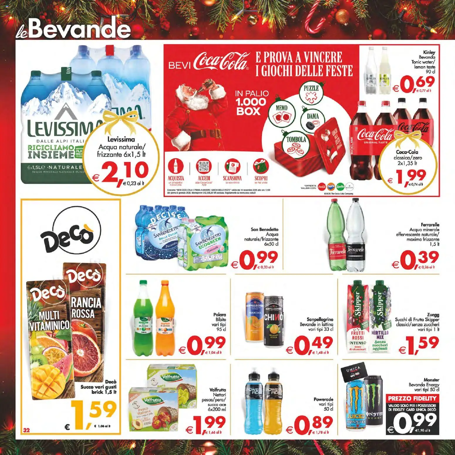 Volantino Decò del 16.12.2025 | Pagina: 37 | Prodotti: Acqua, Frutta, The, Bibite