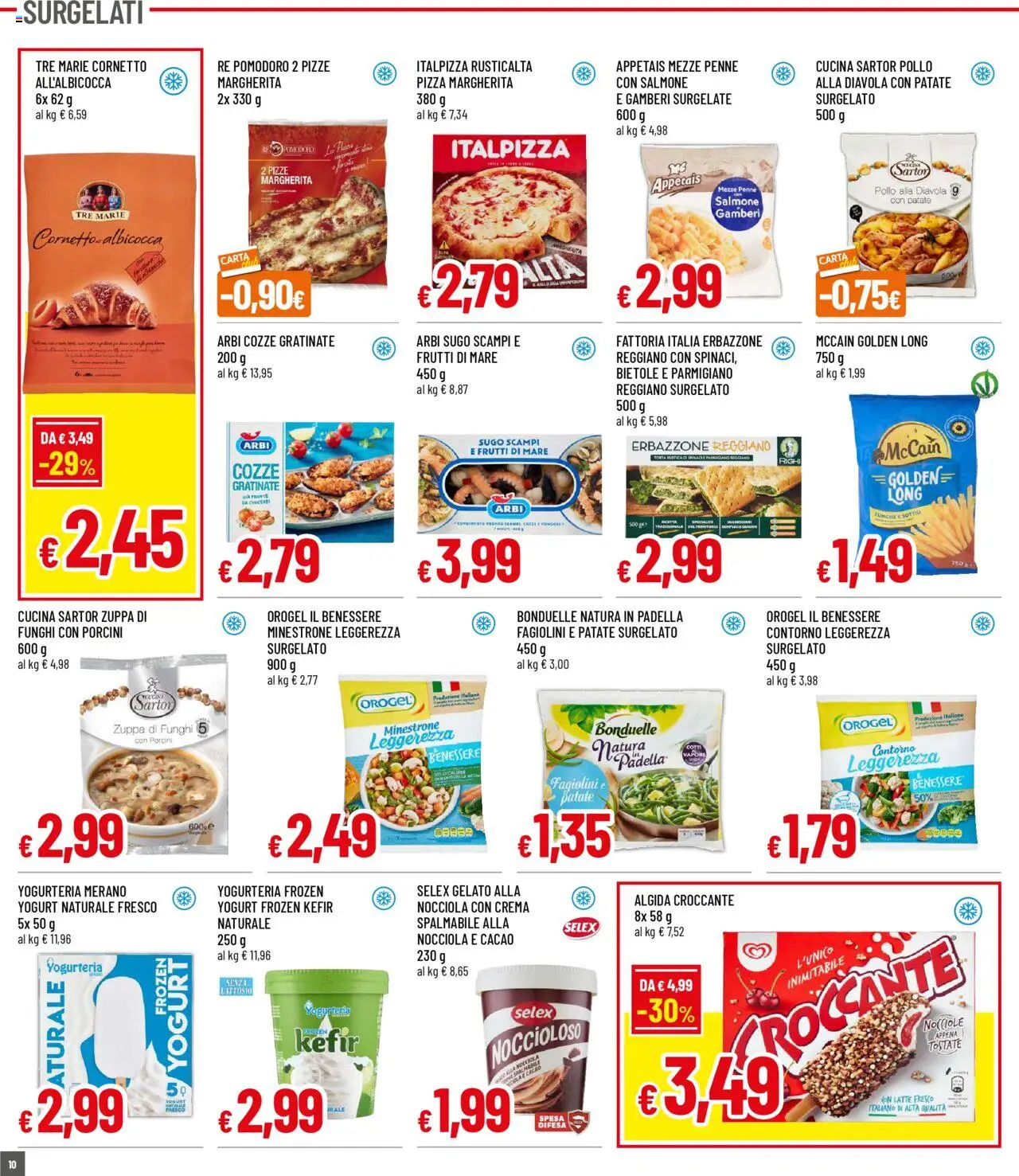 Volantino Galassia del 18.09.2025 | Pagina: 10 | Prodotti: Crema, Frutti di mare, Cacao, Parmigiano