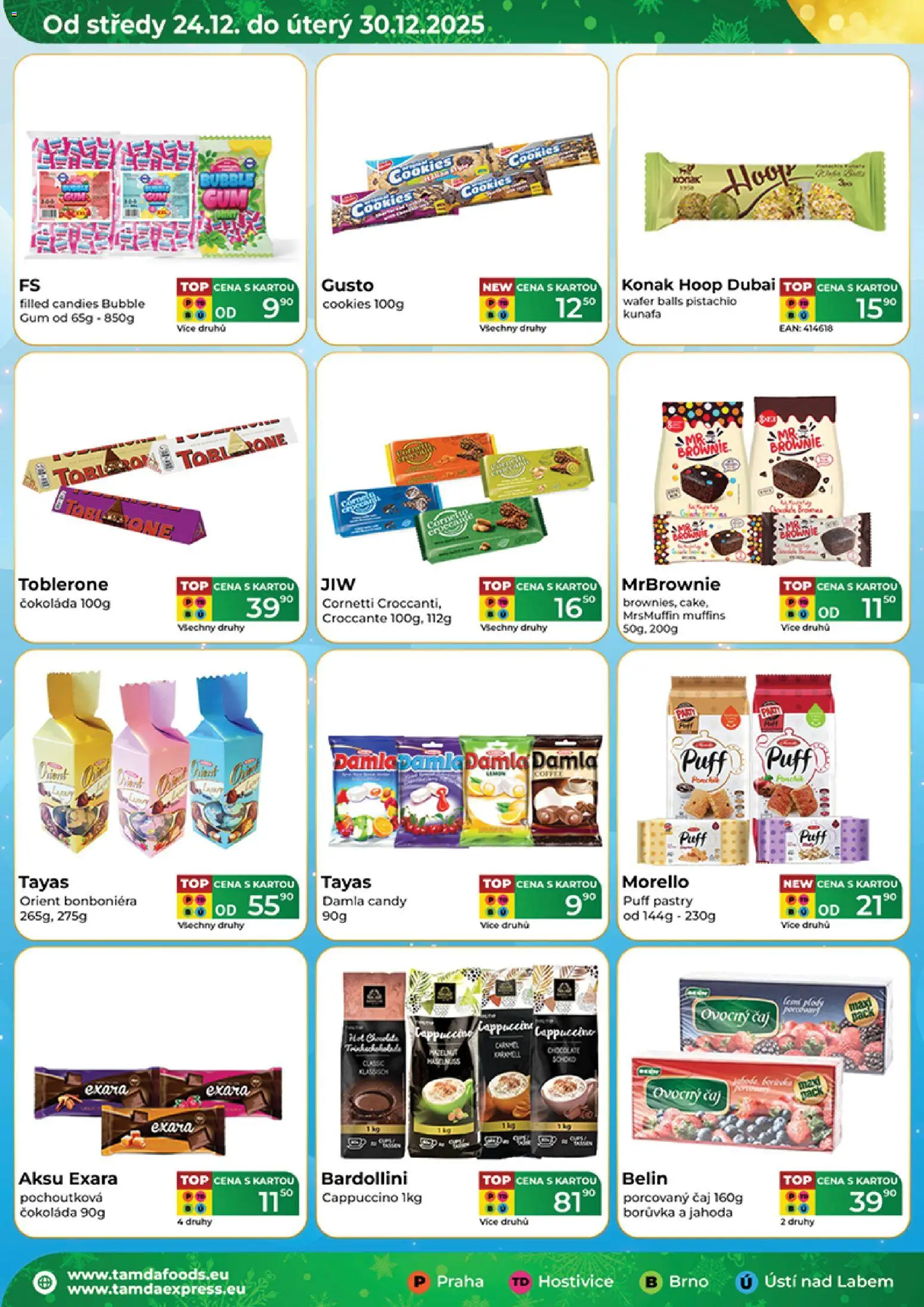 Tamda Foods leták od 24.12.2025 | Strana: 2 | Produkty: Čokoláda, Brownie, Bonboniéra, Cappuccino