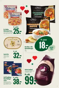 Min Købmand - Tilbudsavis gyldig fra 12.12.2025 | Side: 13 | Produkter: Pizza, Oksekød, Suppe