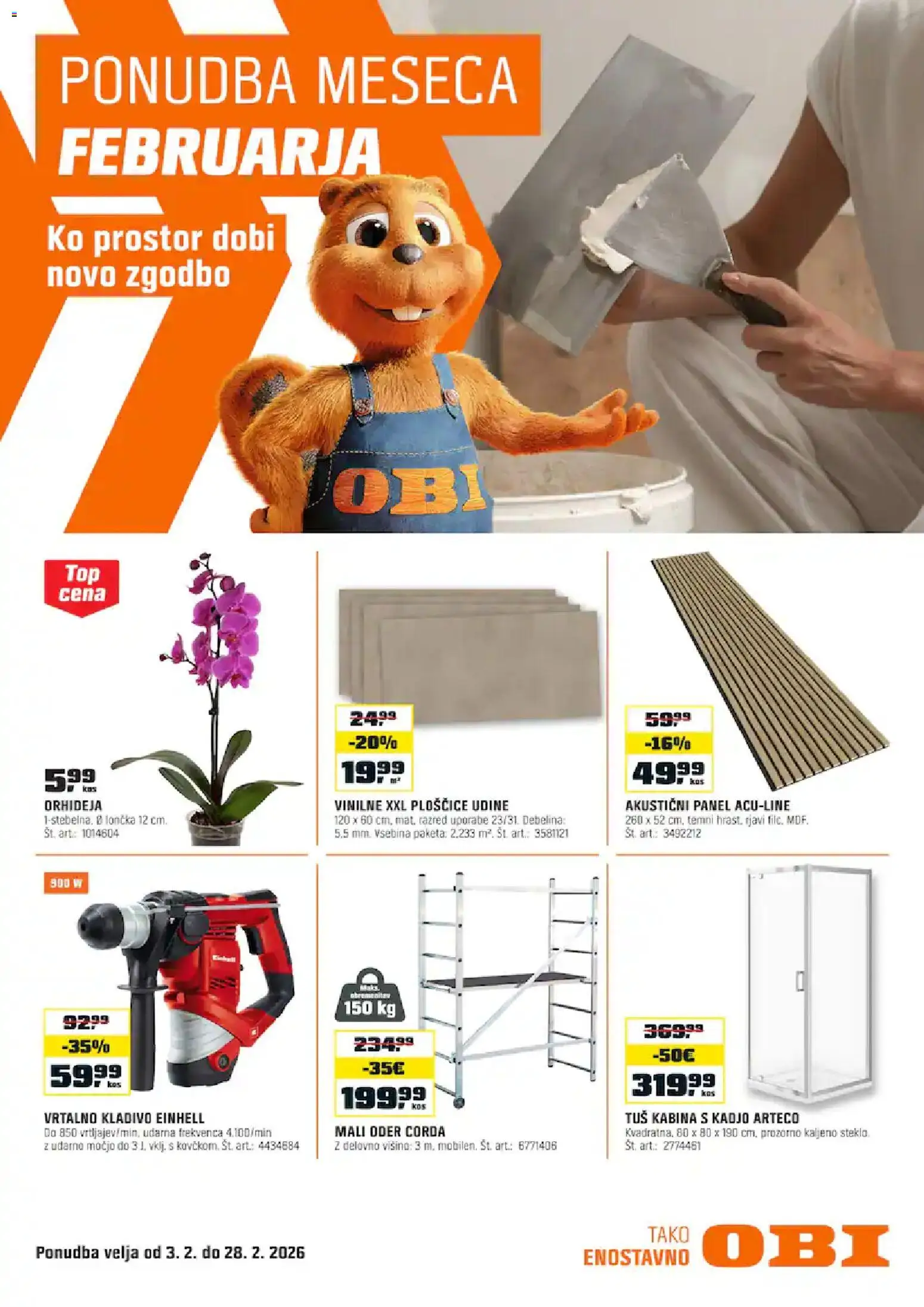 Novi OBI katalog ponudbe – veljaven od 03.02.2026 | Stran: 1