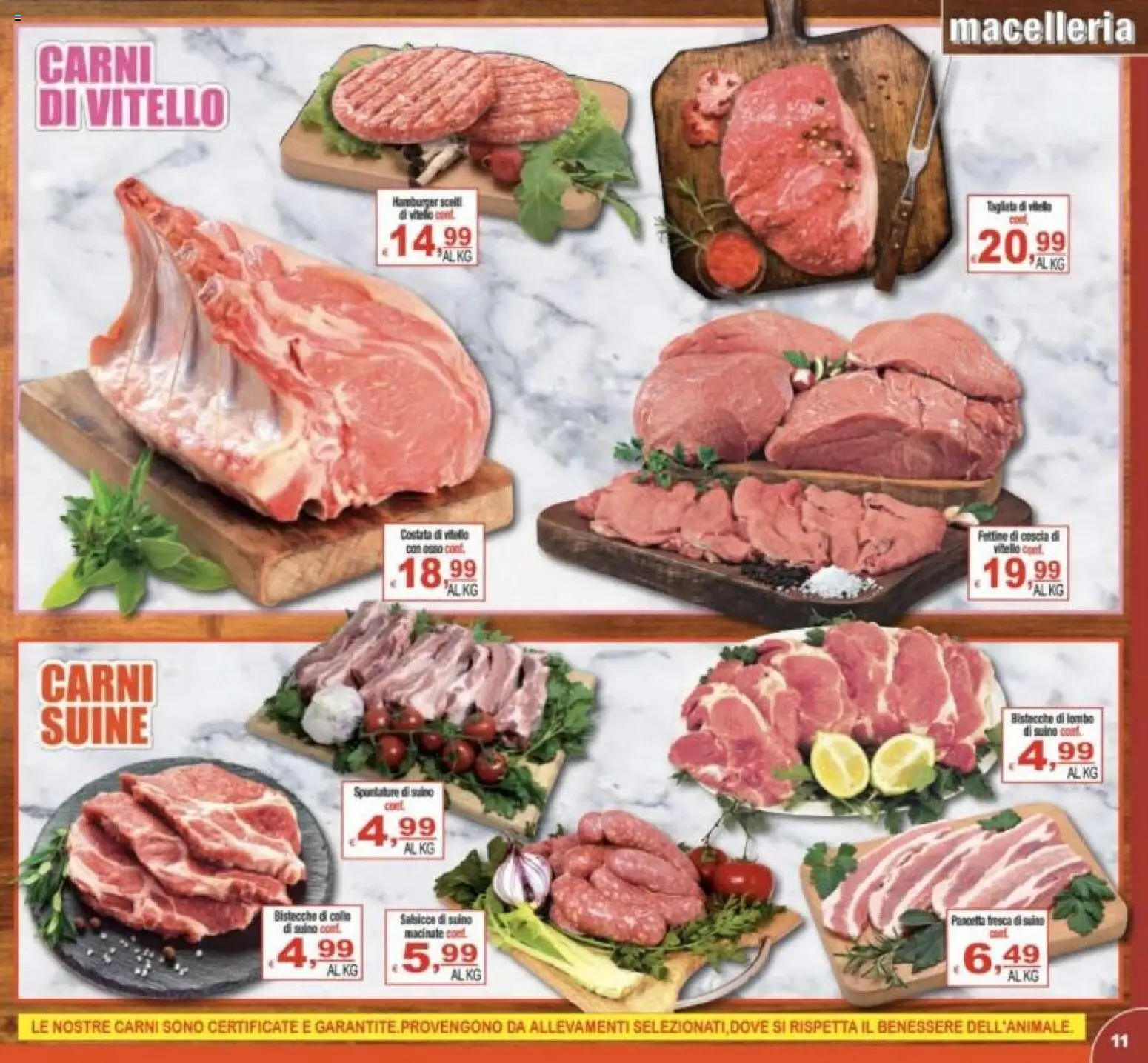 Volantino CTS del 27.12.2025 | Pagina: 11 | Prodotti: Pancetta, Suino, Vitello