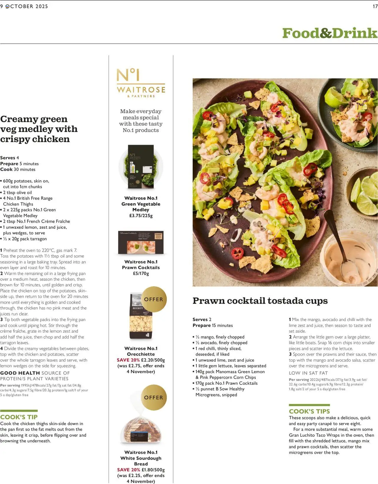 {H1} | Page: 17 | Products: Chicken, Bread, Lemon, Grate