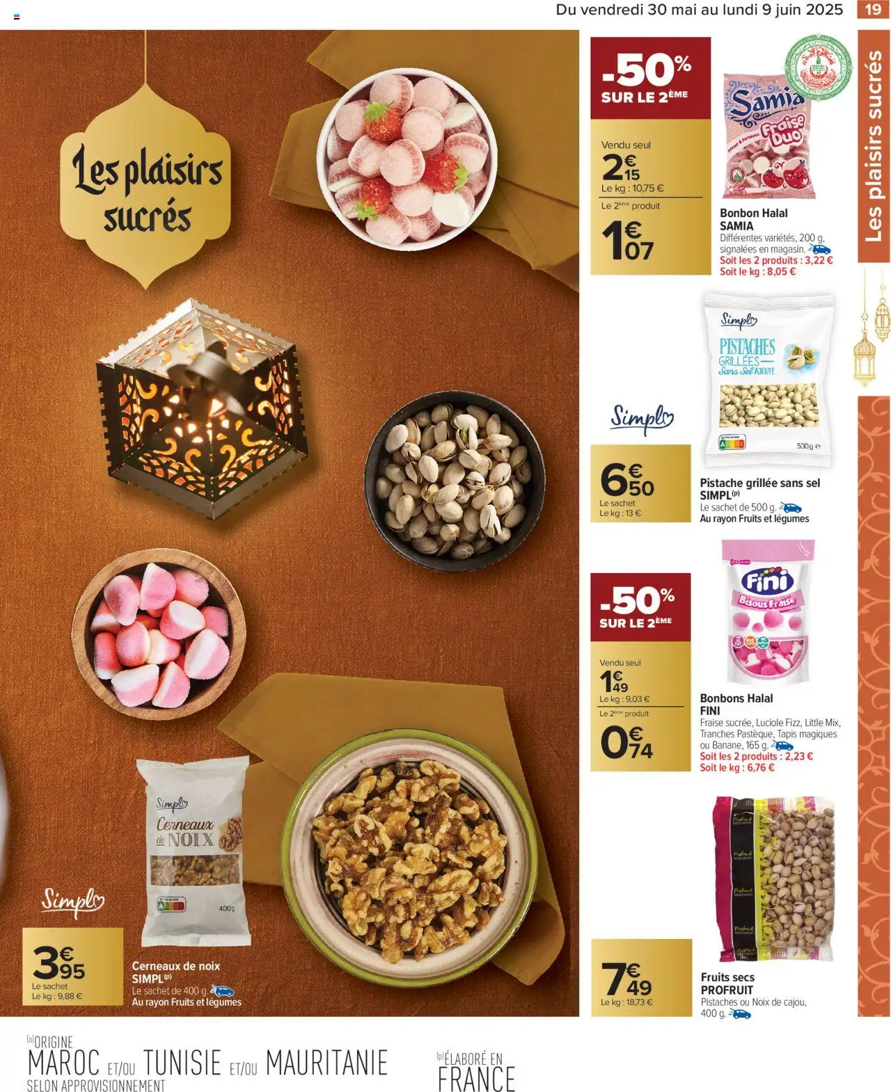  | Page: 21 | Produits: Sel, Pistaches, Tapis, Bonbons