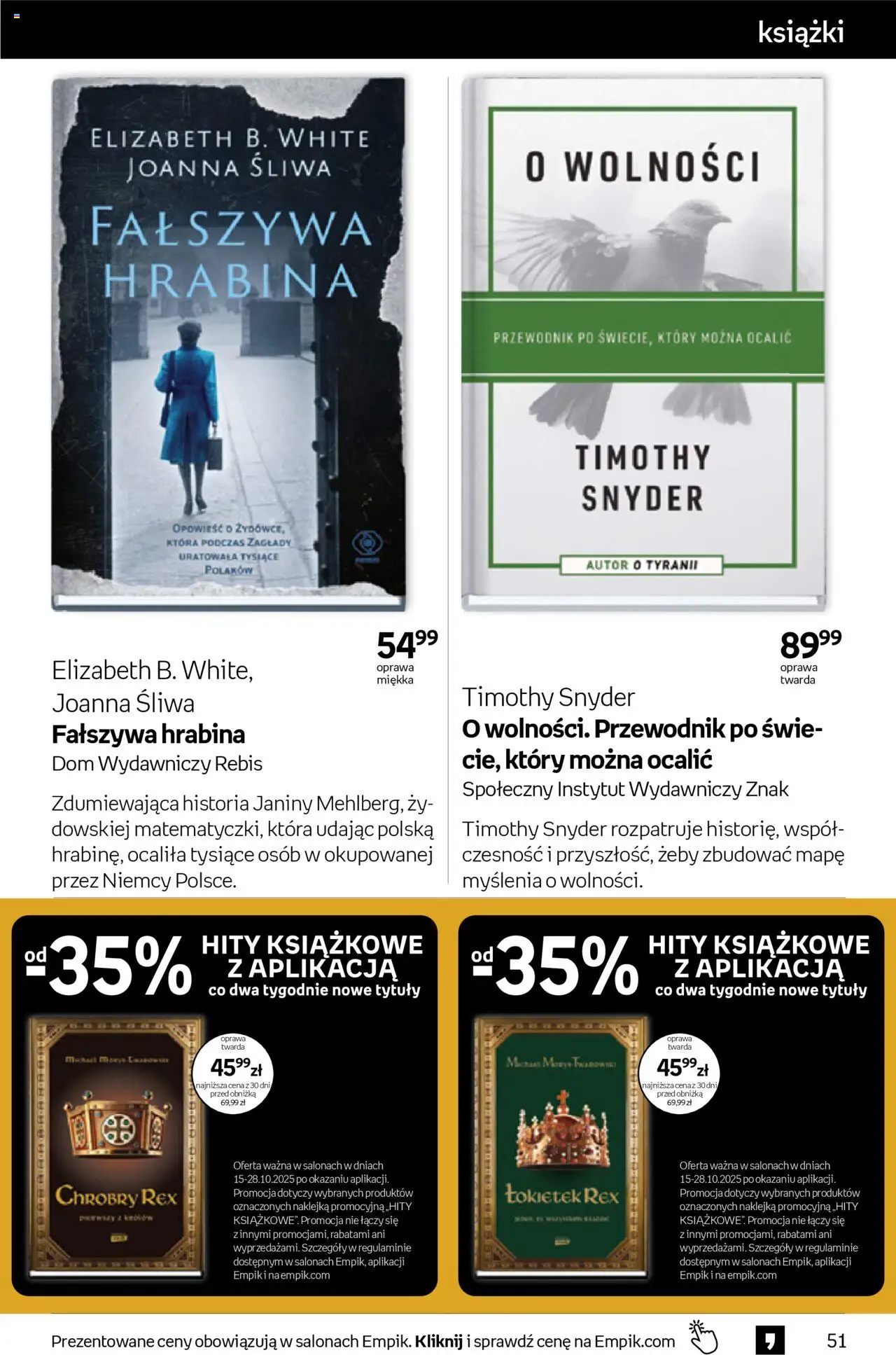 Empik promocje - Tom kultury Książki od 15.10.2025 | Strona: 51 | Produkty: Książki