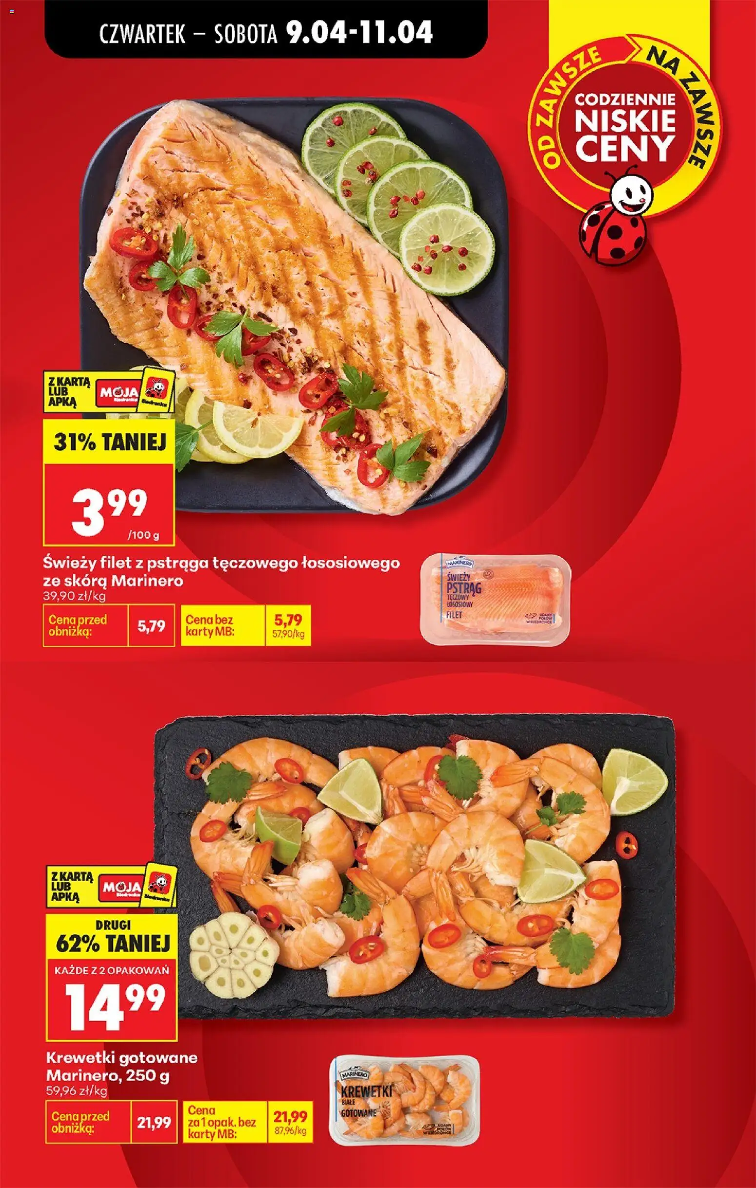Biedronka Polsko leták - Codziennie niskie ceny od 09.04.2026 | Strana: 7 | Produkty: Filet, Karty